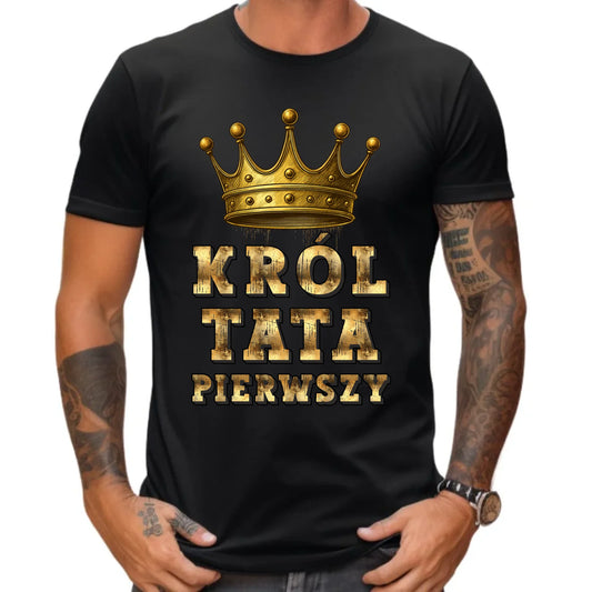 Prezent dla taty koszulka z nadrukiem DZIEŃ OJCA TATA