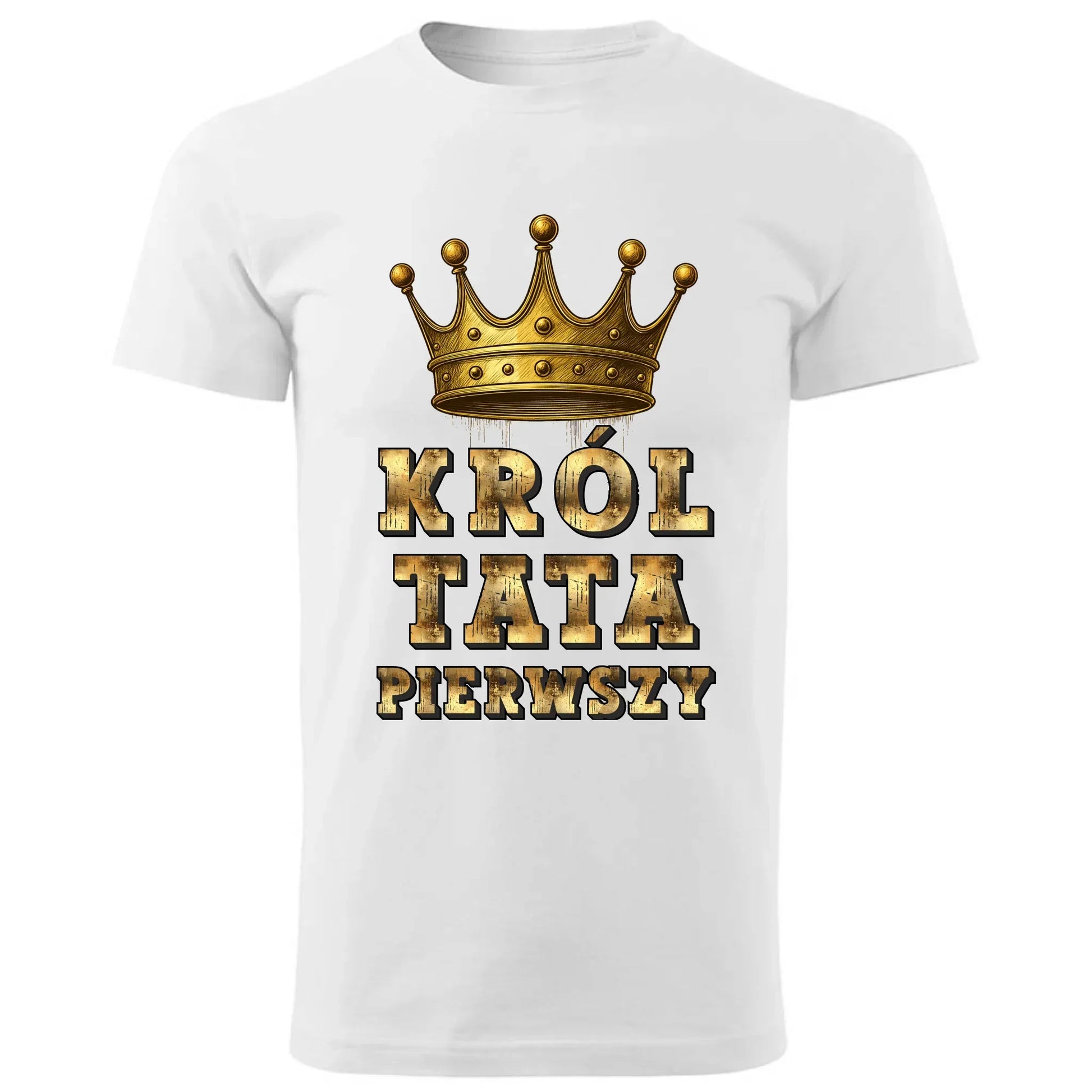 Król Tata Pierwszy | Koszulka męska dla taty DT20 - StoryCups.pl