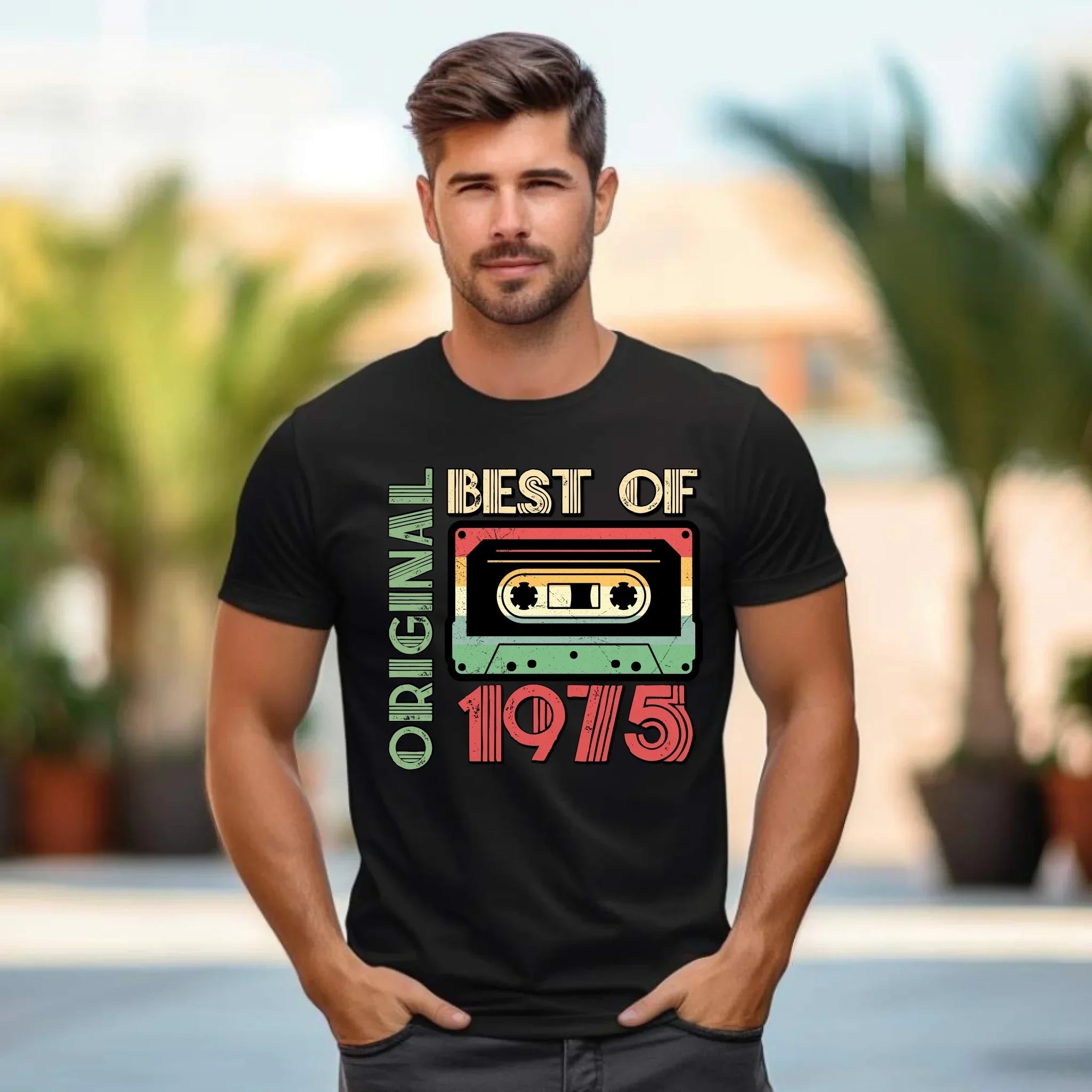 Original 1975 personalizacja | Koszulka męska na urodziny U30 - StoryCups.pl
