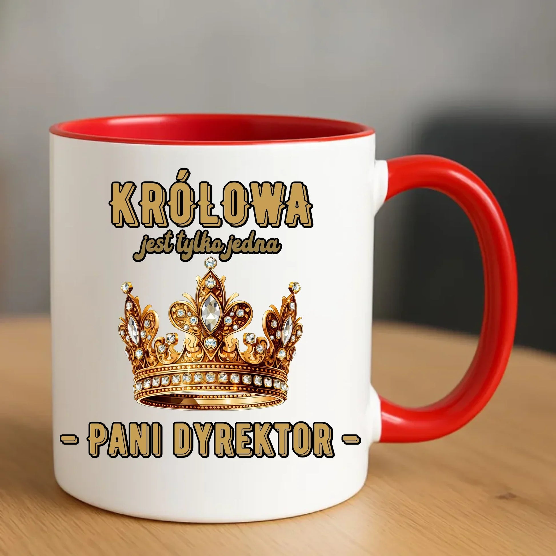 Królowa jest tylko jedna | Kubek prezent dla dyrektorki szkoły N78 - StoryCups.pl