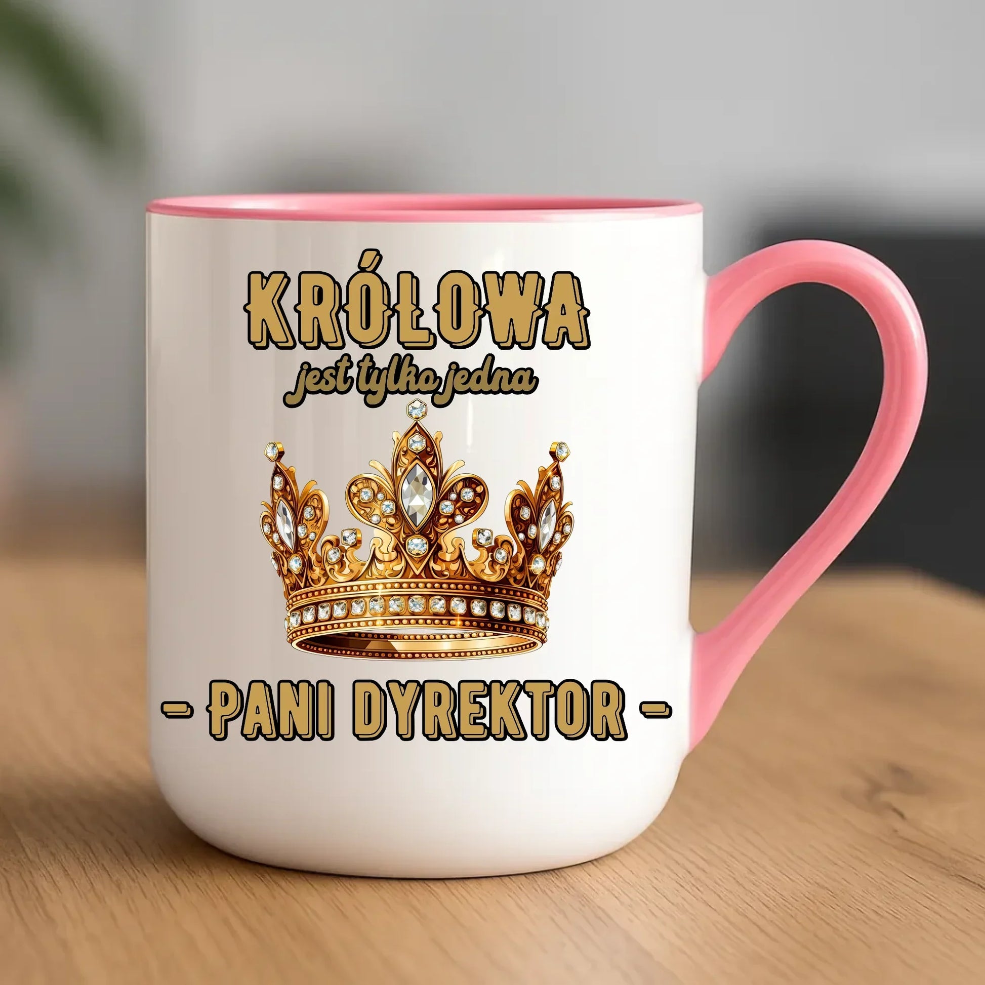 Królowa jest tylko jedna | Kubek elegant prezent dla dyrektorki szkoły N78 - StoryCups.pl