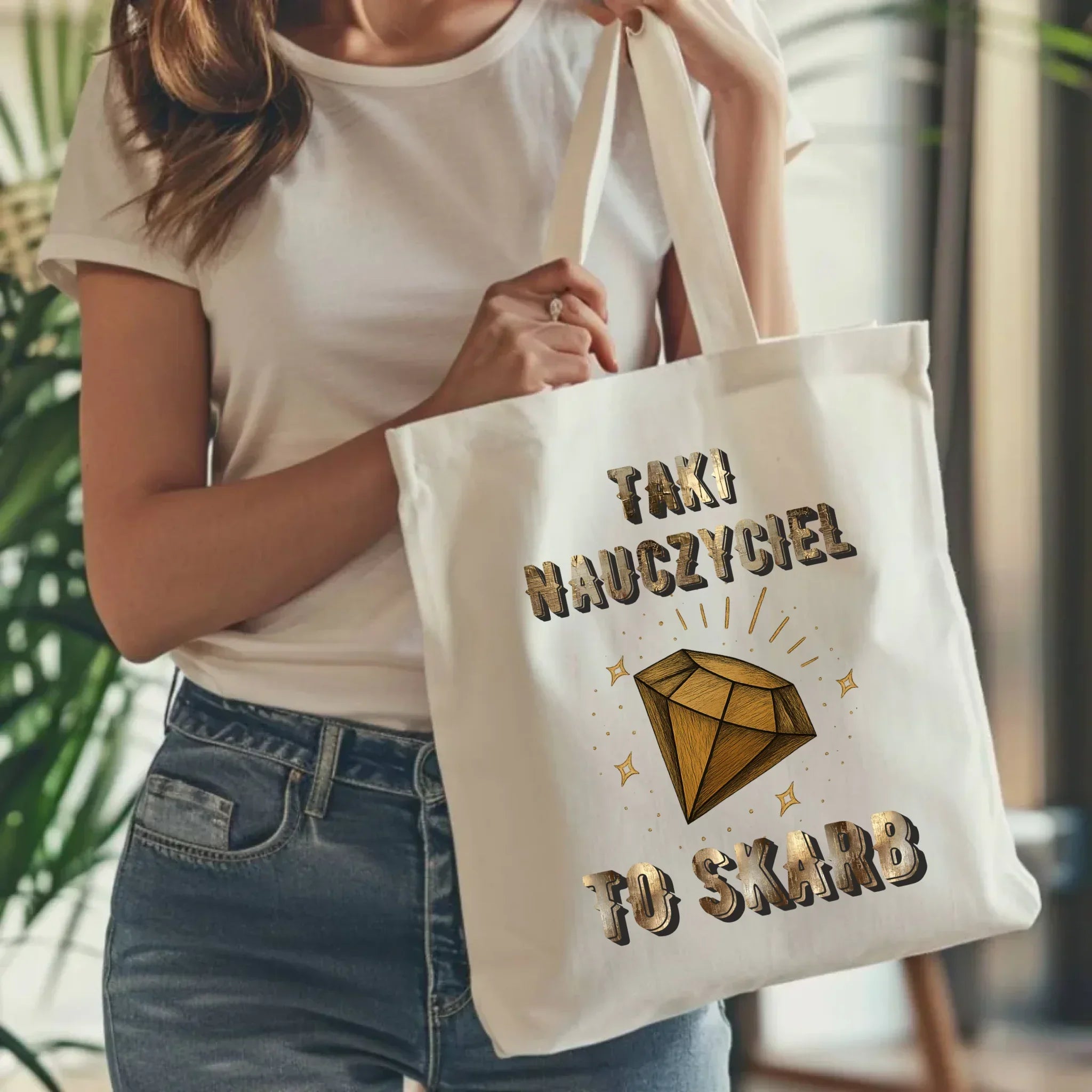 Taki nauczyciel to skarb | Torba dla nauczyciela N85 - StoryCups.pl