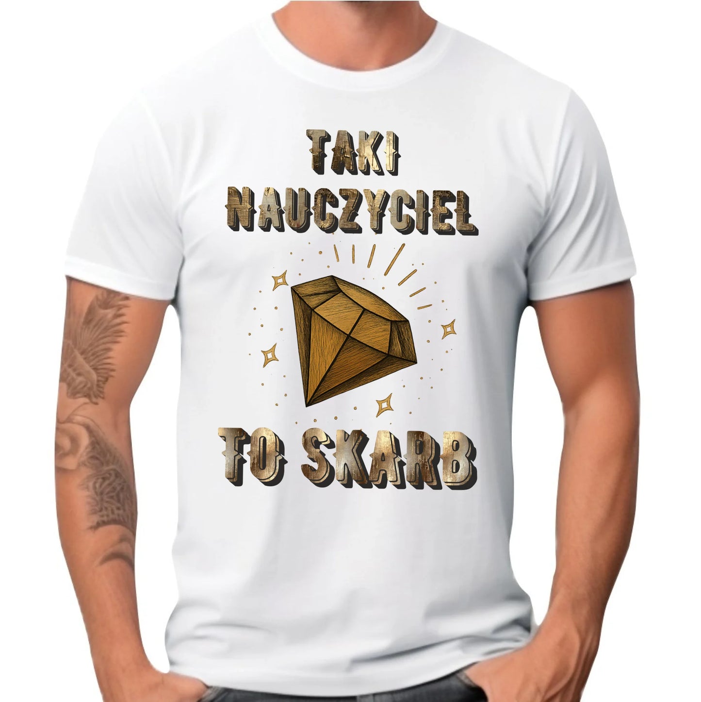 Koszulka dla nauczyciela na prezent NAUCZYCIEL ZAKOŃCZENIE ROKU SZKOLNEGO