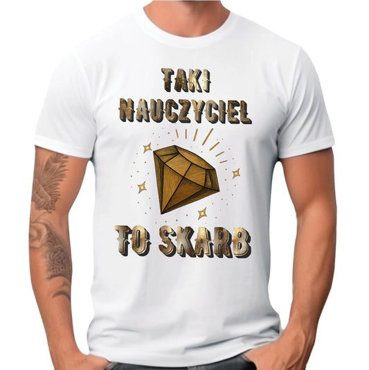 Koszulka dla nauczyciela na prezent NAUCZYCIEL ZAKOŃCZENIE ROKU SZKOLNEGO