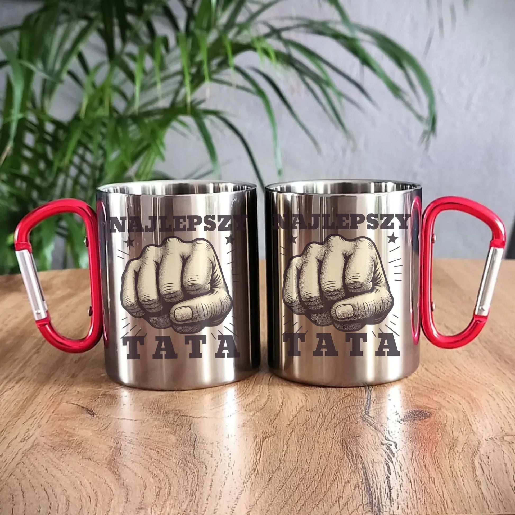 Najlepszy tata | Metalowy kubek prezent dla taty DT22 - StoryCups.pl