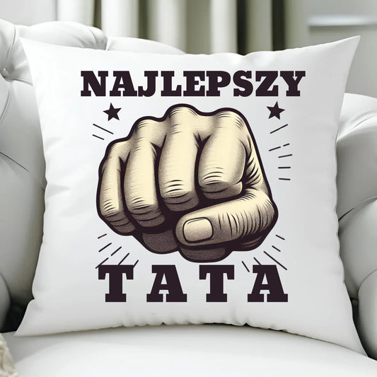 Poduszka z nadrukiem prezent dla taty Dzień Ojca Święta urodziny