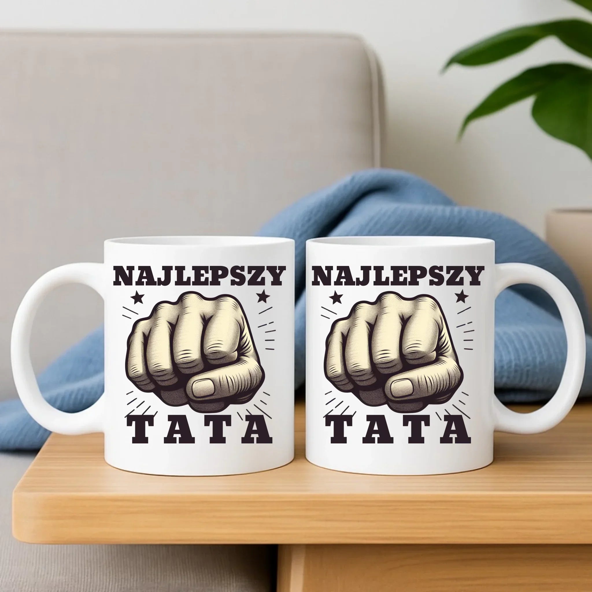 Najlepszy tata | Zestaw poduszka i kubek dla taty DT22 - StoryCups.pl