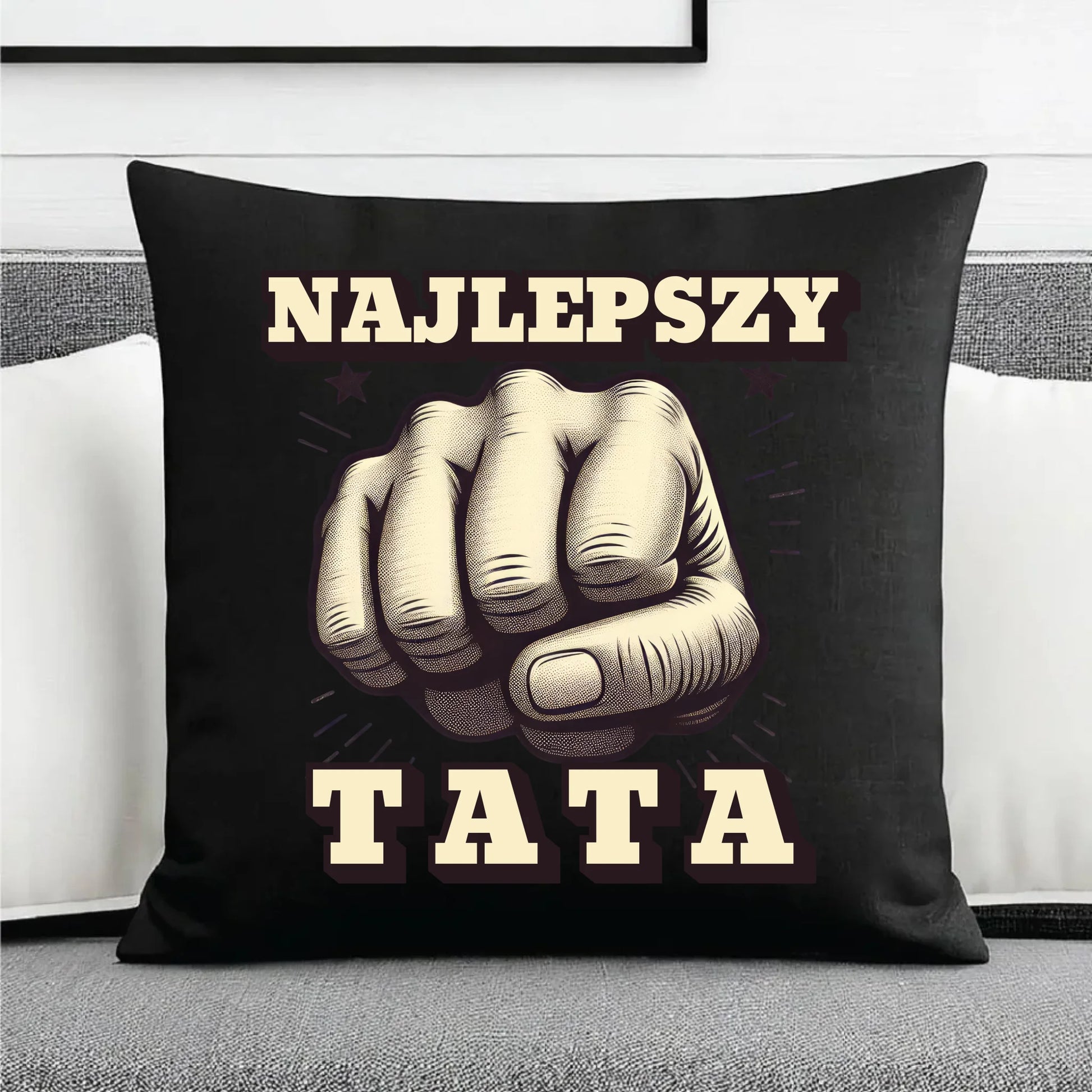 Prezent dla taty, na święta, na Dzień Ojca, urodziny - duża poduszka dekoracyjna