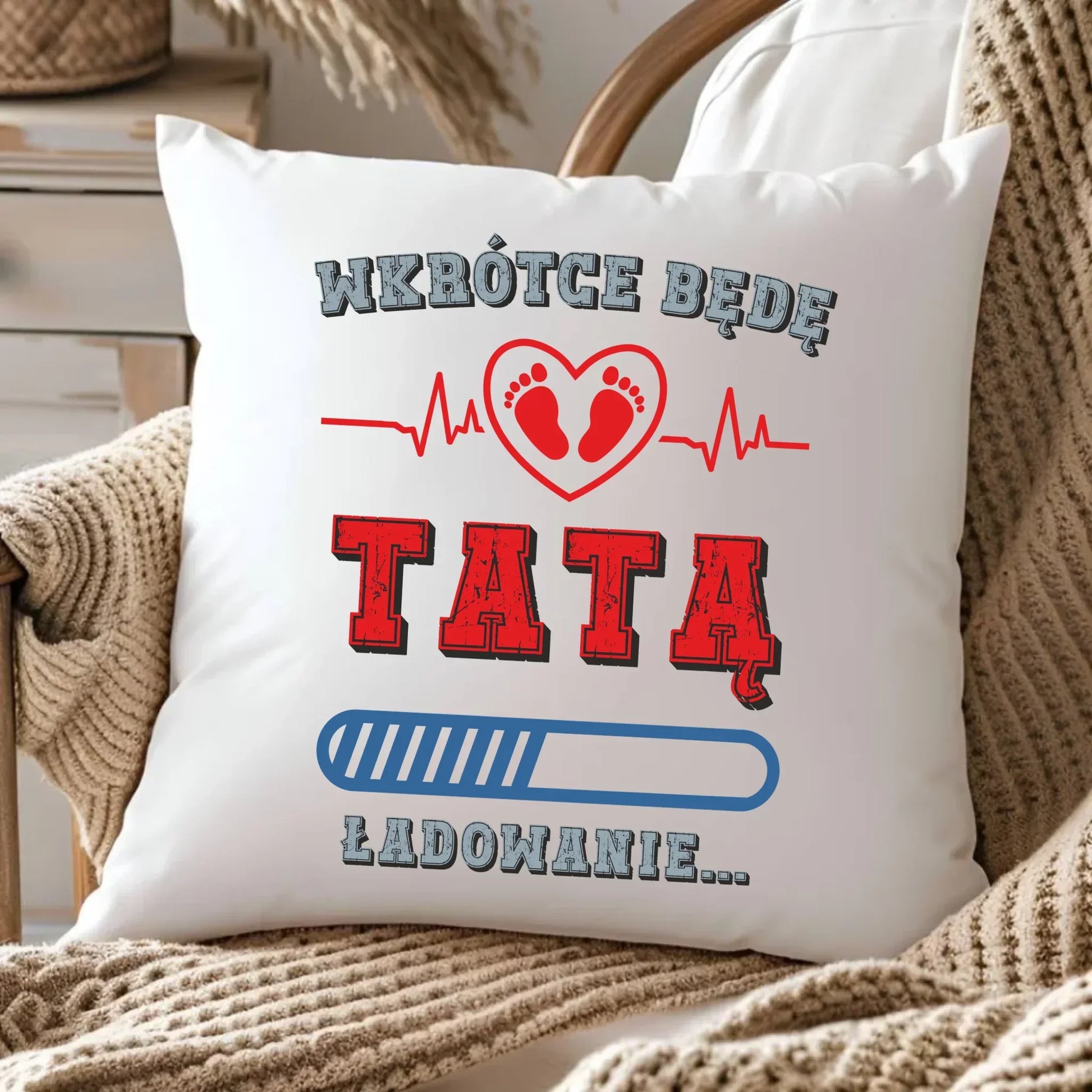 Wkrótce będę tatą | Poduszka dla przyszłego taty DT23 - StoryCups.pl