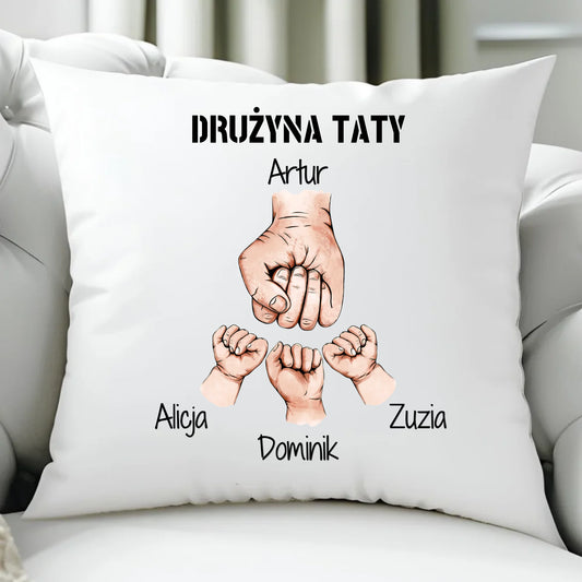 Poduszka z nadrukiem prezent dla taty Dzień Ojca Święta urodziny
