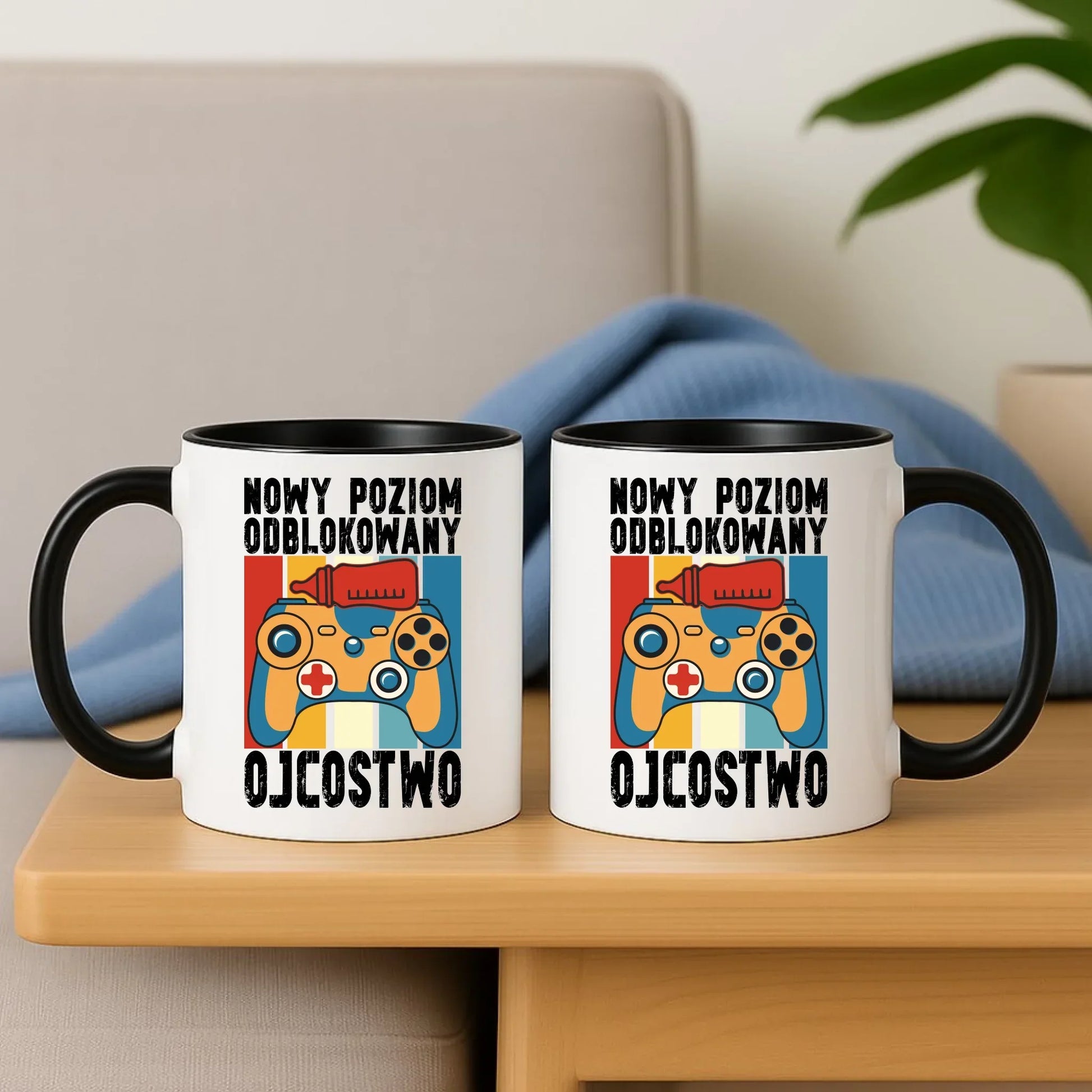 Nowy poziom odblokowany Ojcostwo | Kubek dla taty DT24 - StoryCups.pl