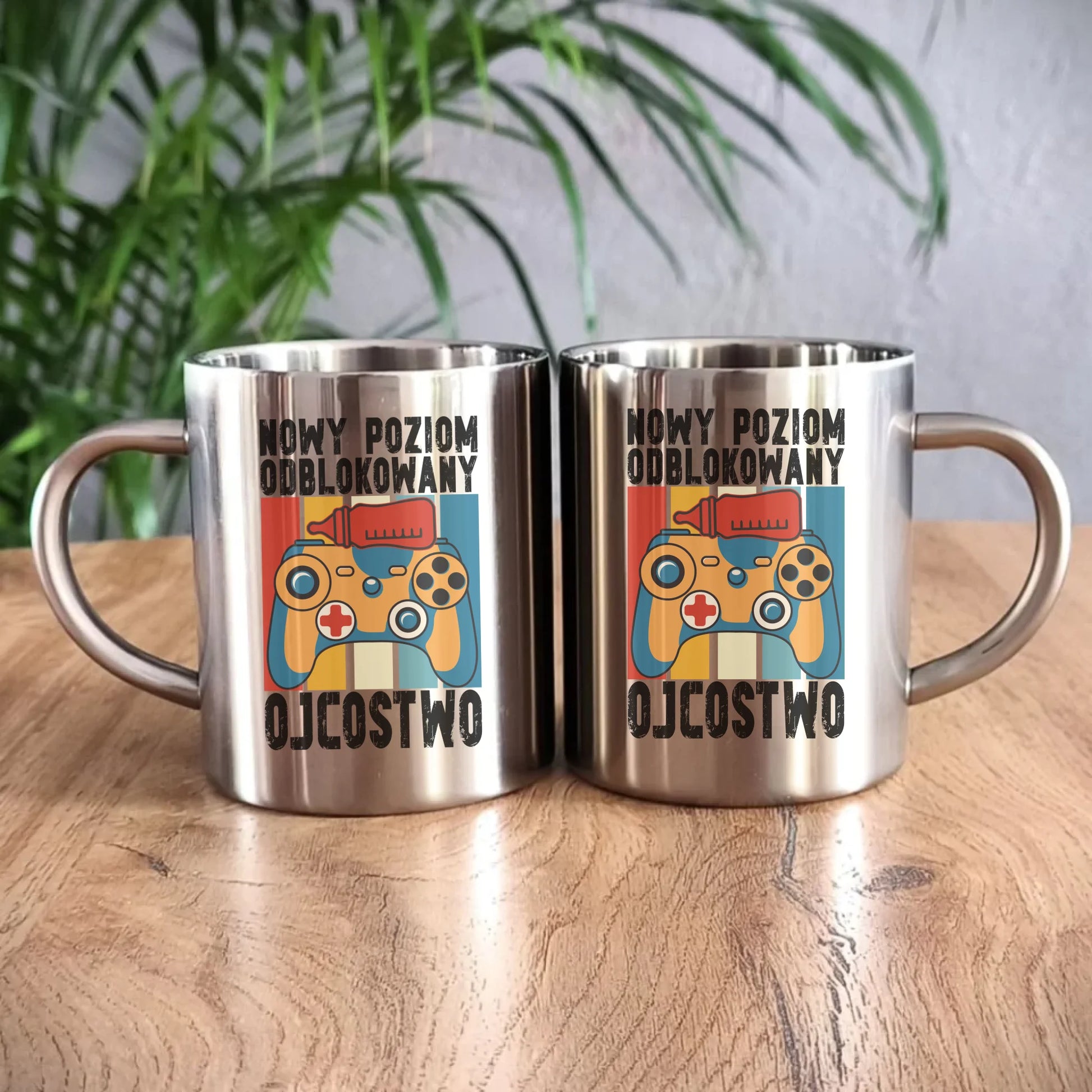 Metalowy kubek dla taty, prezent na Dzień Ojca, prezent dla taty