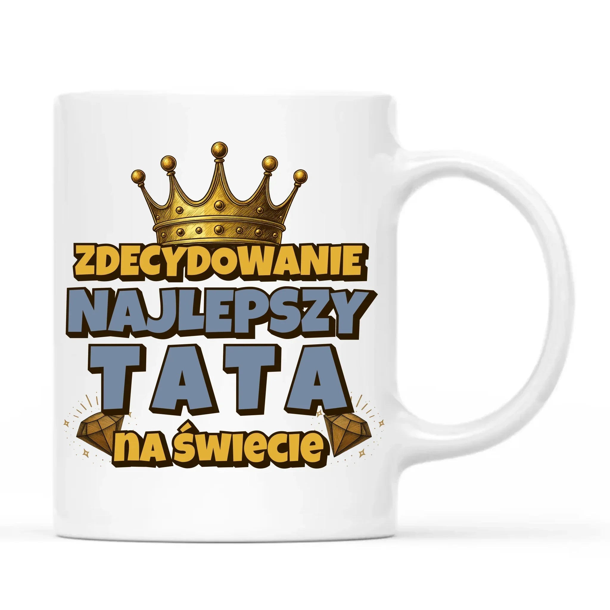 Zdecydowanie najlepszy tata na świecie | Kubek dla taty DT25 - StoryCups.pl
