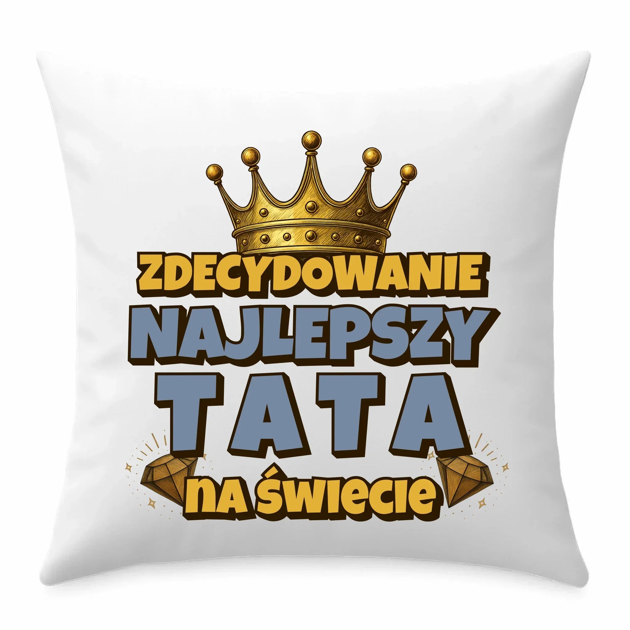 Zdecydowanie najlepszy tata na świecie | Poduszka dla taty DT25 - StoryCups.pl