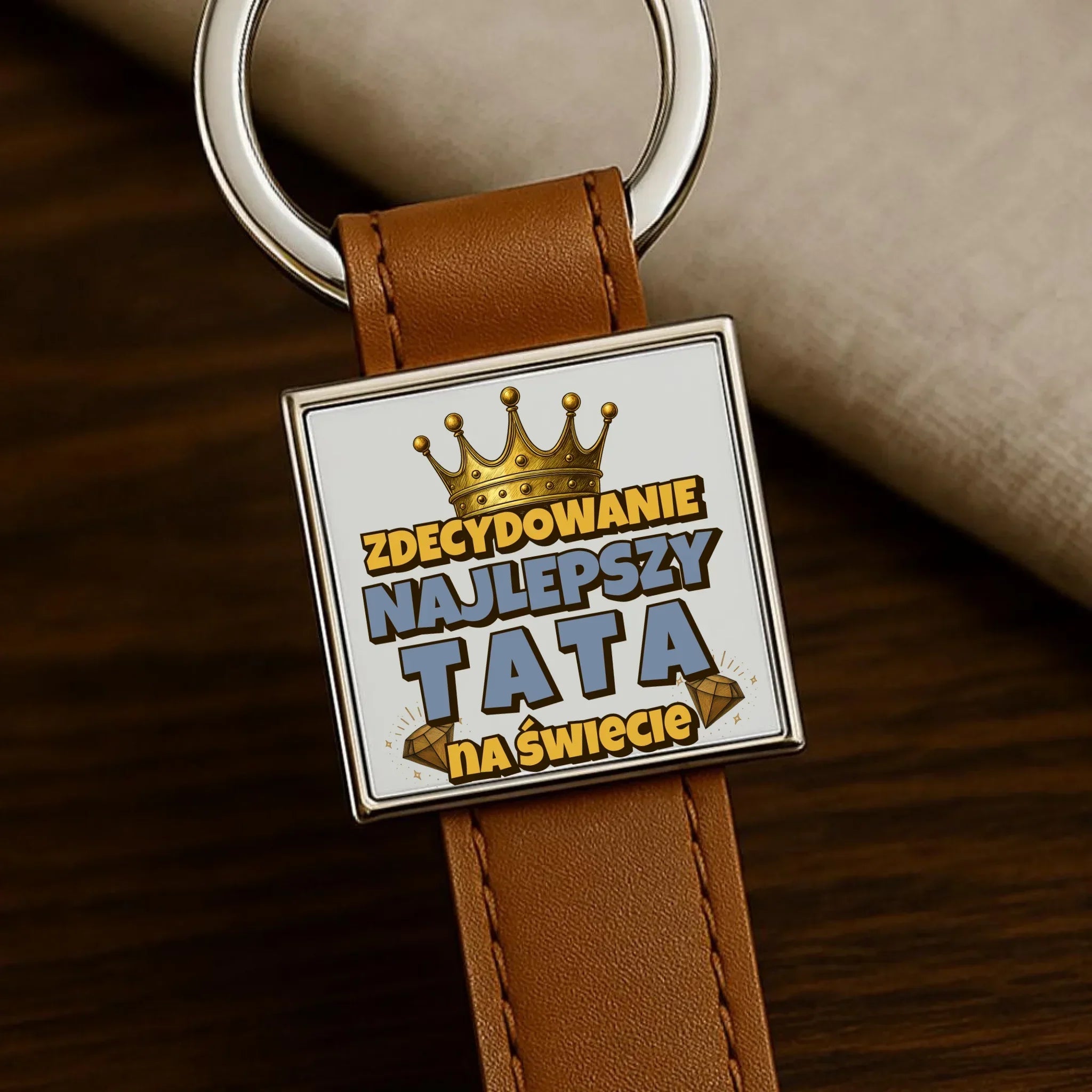 Zdecydowanie najlepszy tata na świecie | Brelok dla taty DT25 - StoryCups.pl