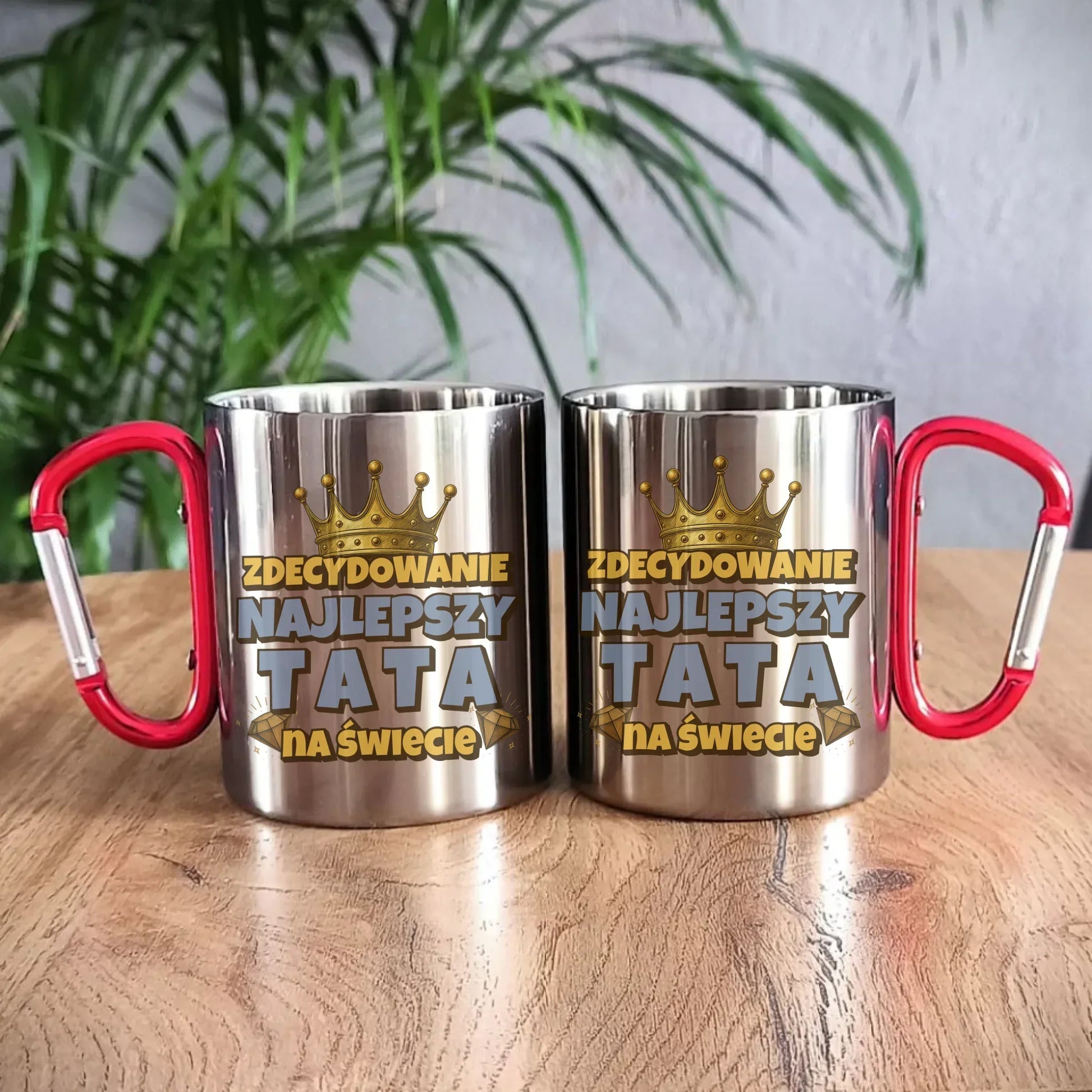 Zdecydowanie najlepszy tata na świecie | Metalowy kubek dla taty DT25 - StoryCups.pl