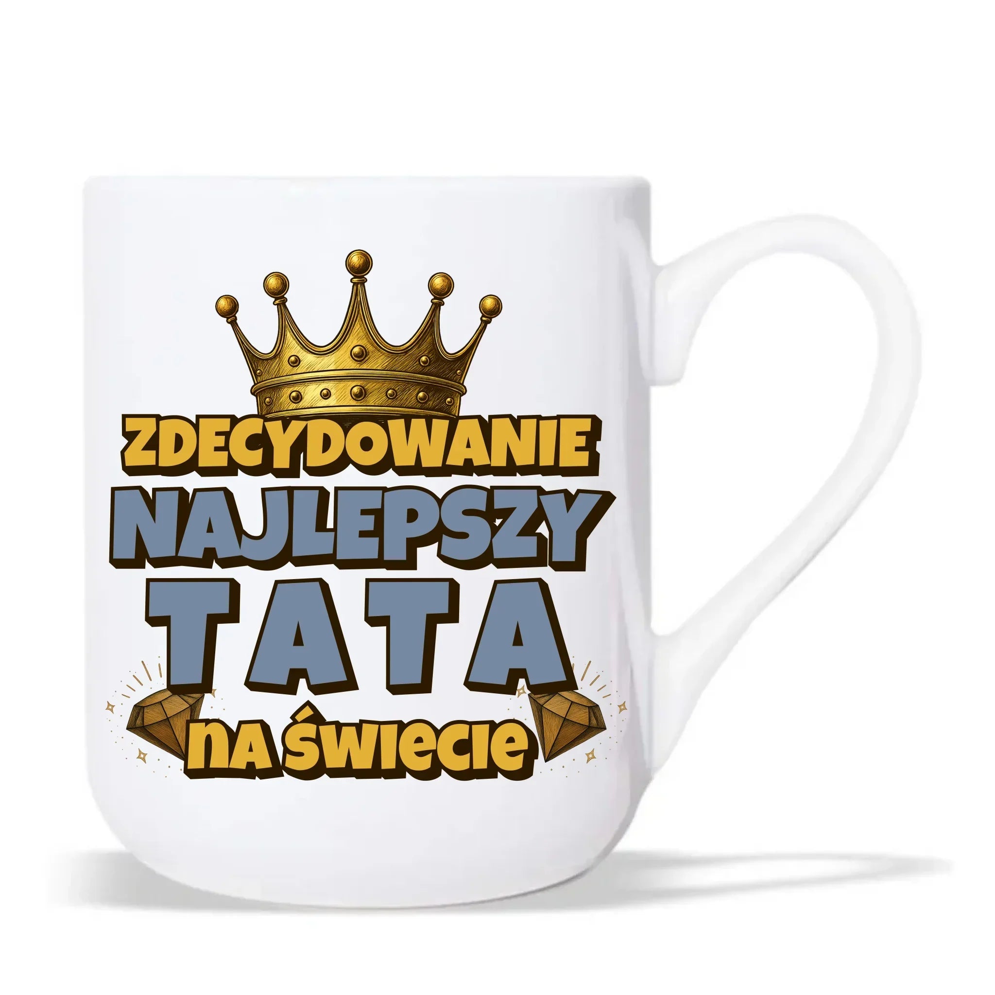Zdecydowanie najlepszy tata na świecie | Kubek elegant dla taty DT25 - StoryCups.pl