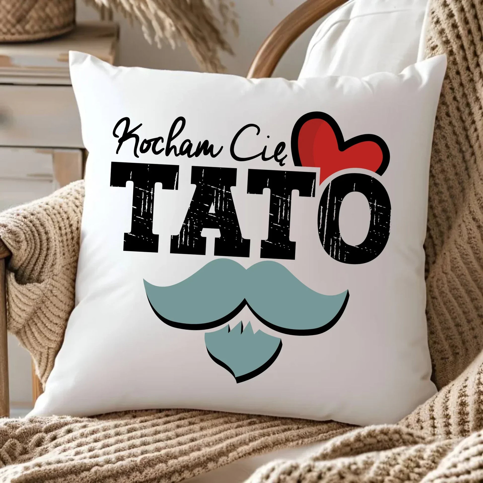 Kocham Cię Tato | Poduszka dla taty DT26 - StoryCups.pl
