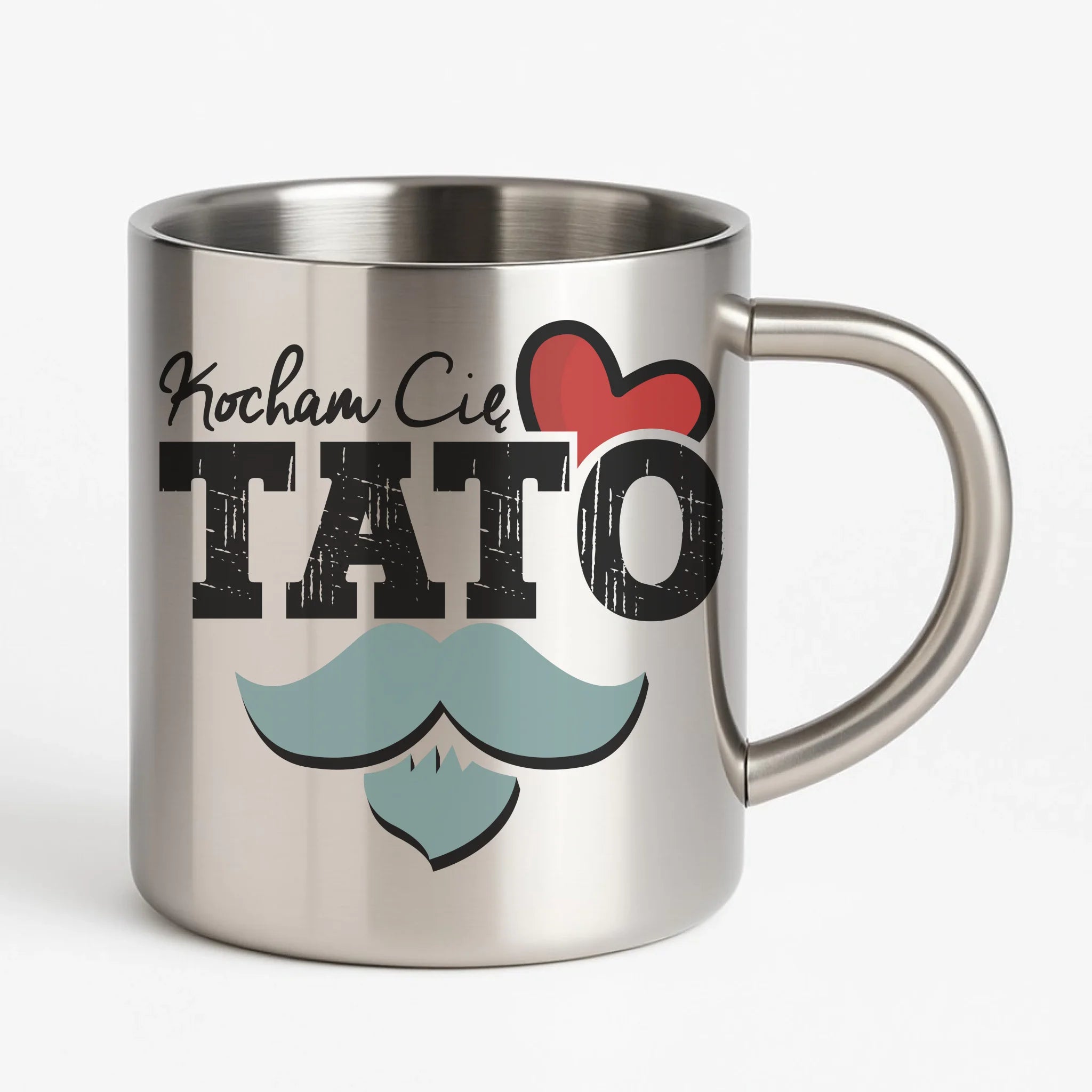 Kocham Cię Tato | Metalowy kubek dla taty DT26 - StoryCups.pl