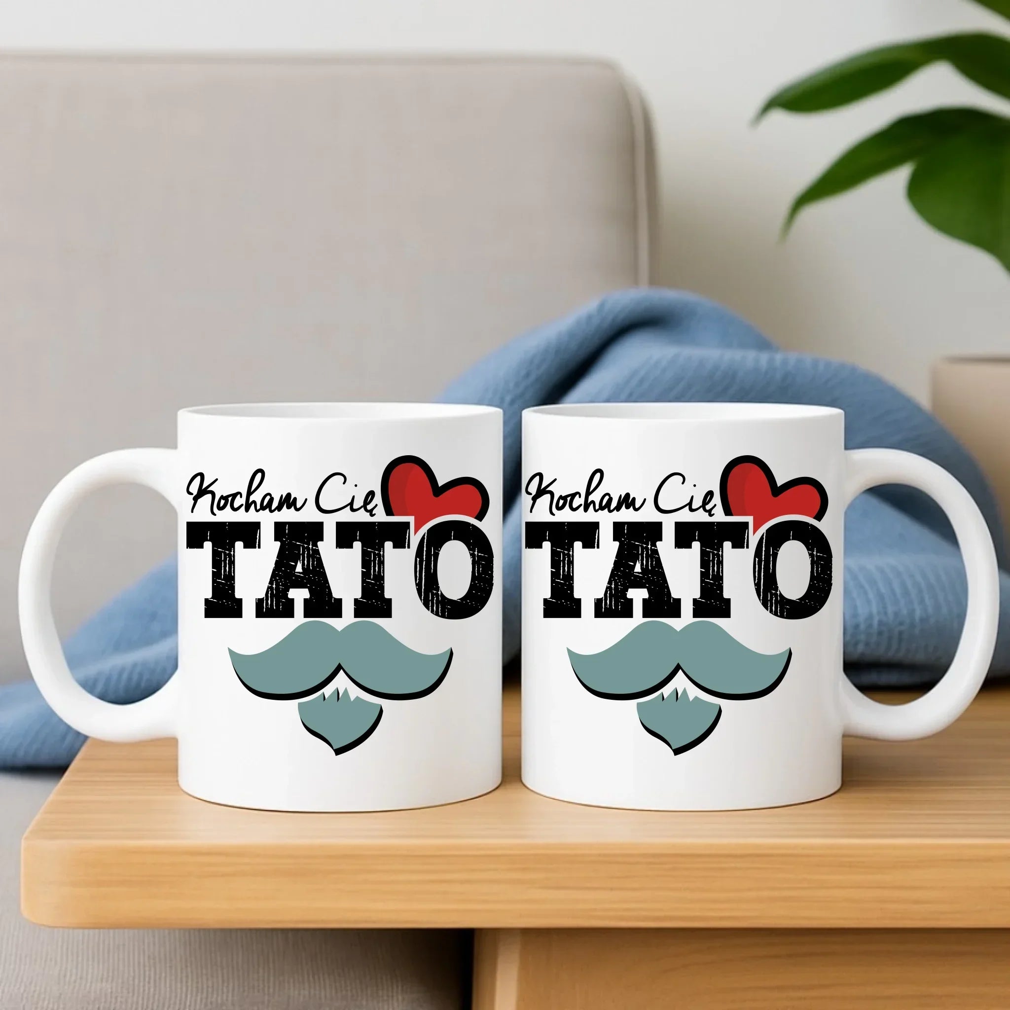 Kocham Cię Tato | Zestaw poduszka i kubek dla taty DT26 - StoryCups.pl