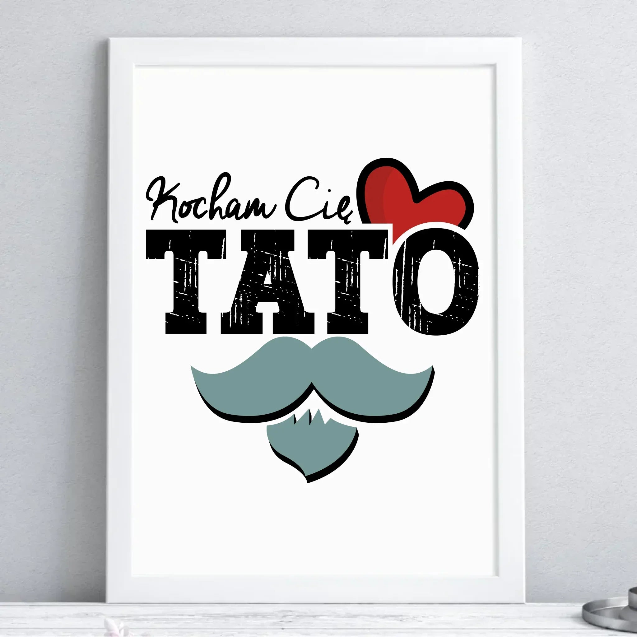 Kocham Cię Tato | Plakat w ramie dla taty DT26 - StoryCups.pl