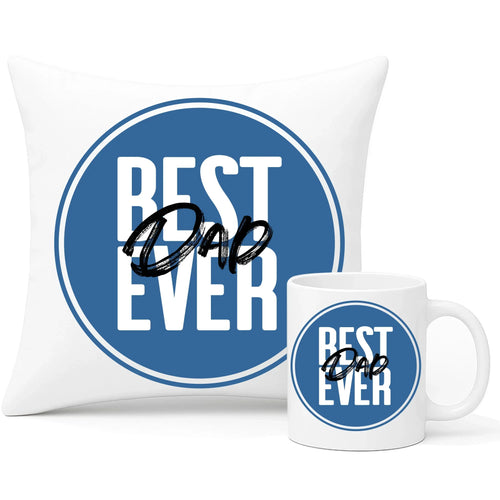 Best Dad Ever | Zestaw poduszka i kubek dla taty DT27 - StoryCups.pl