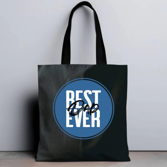 Personalizowana eco torba z nadrukiem dla taty - czarna - prezent dla taty, Dzień Ojca, Święta, Urodziny