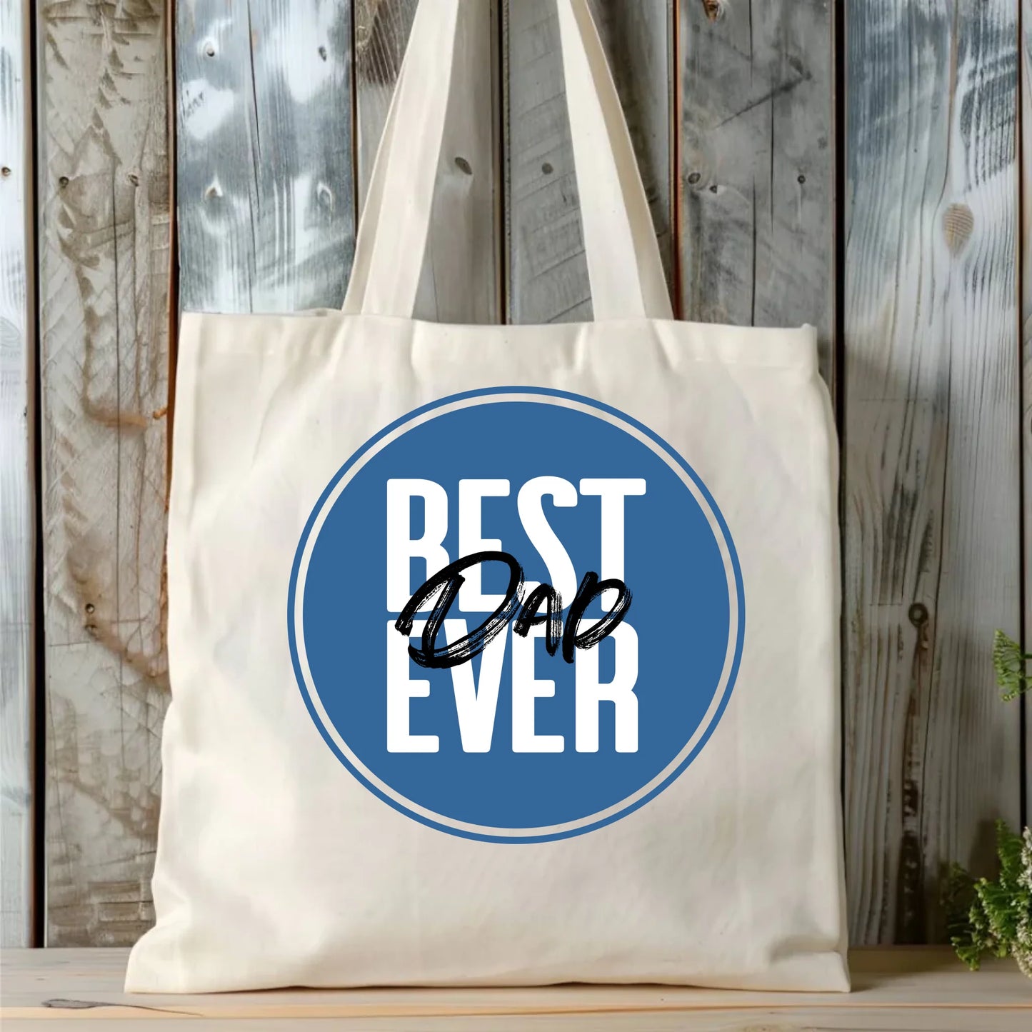 Personalizowana eco torba z nadrukiem dla taty - naturalna - prezent dla taty, Dzień Ojca, Święta, Urodziny