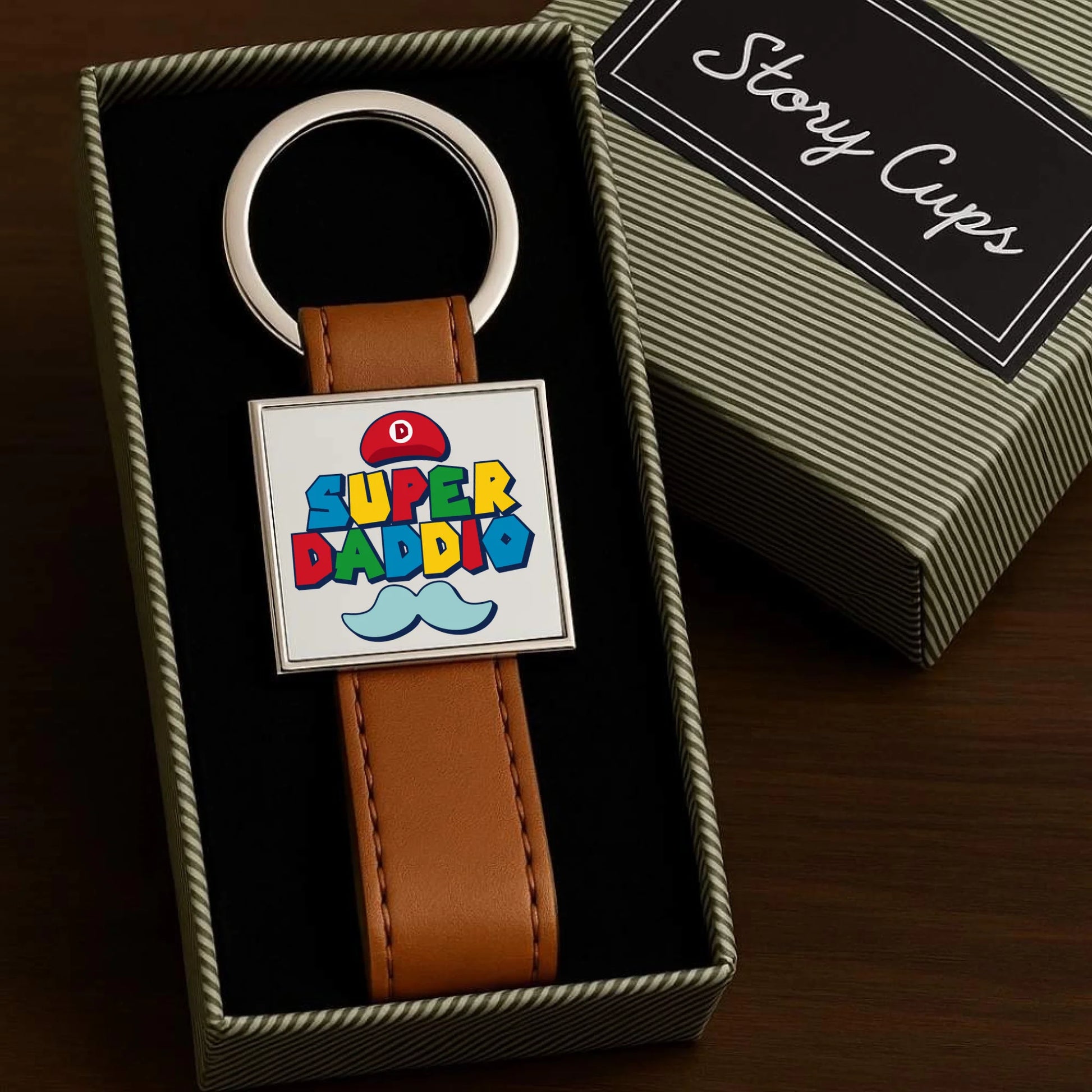 Personalizowany brelok z nadrukiem dla taty prezent na Dzień Ojca Święta Urodziny