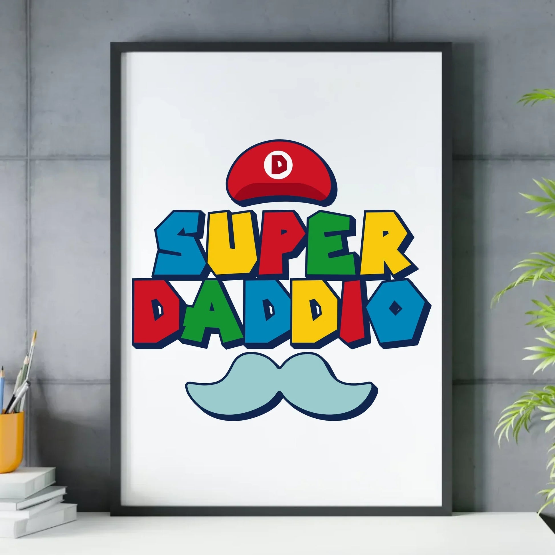 Super Daddio | Plakat w ramie dla taty DT28 - StoryCups.pl