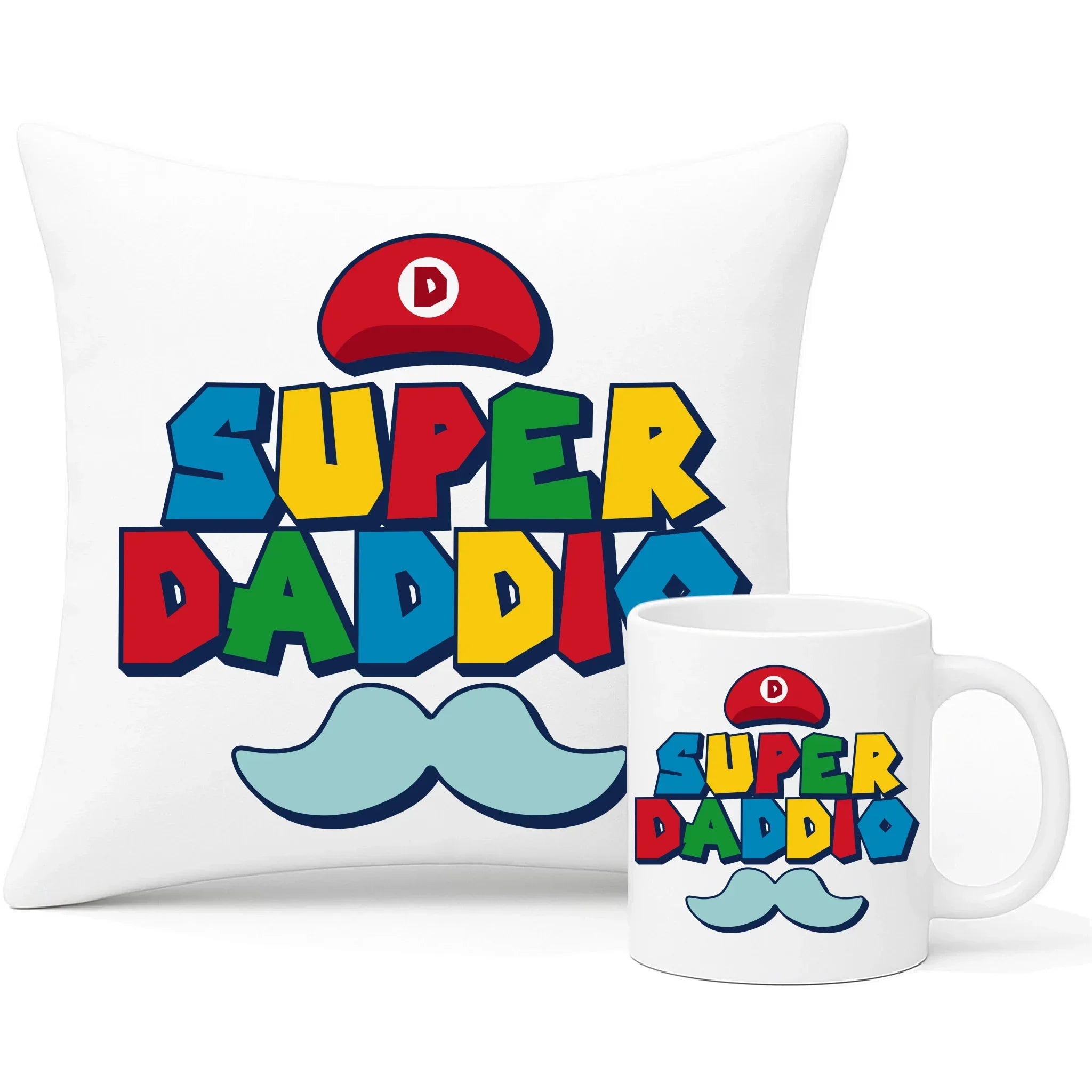 Super Daddio| Zestaw poduszka i kubek dla taty DT28 - StoryCups.pl