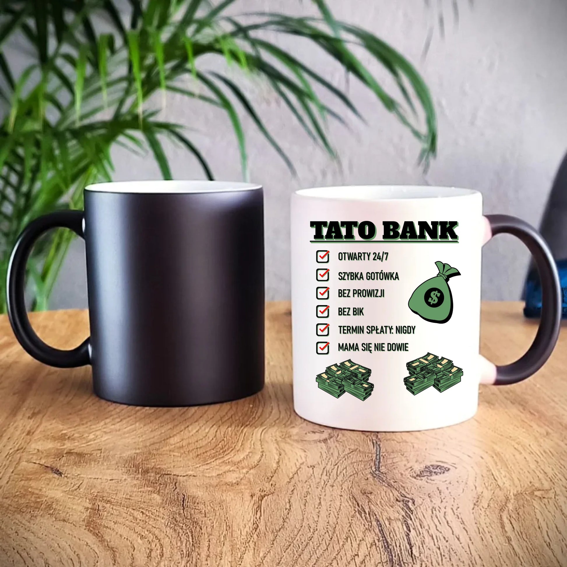 Magiczny kubek dla taty prezent na Dzień Ojca urodziny imieniny