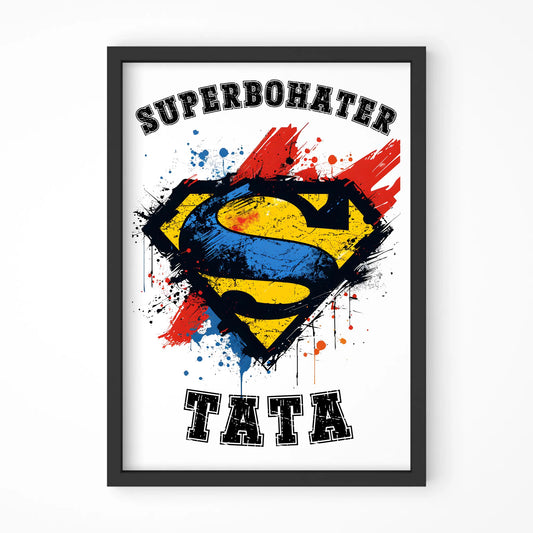 Superbohater tata | Plakat w ramie dla taty DT29
