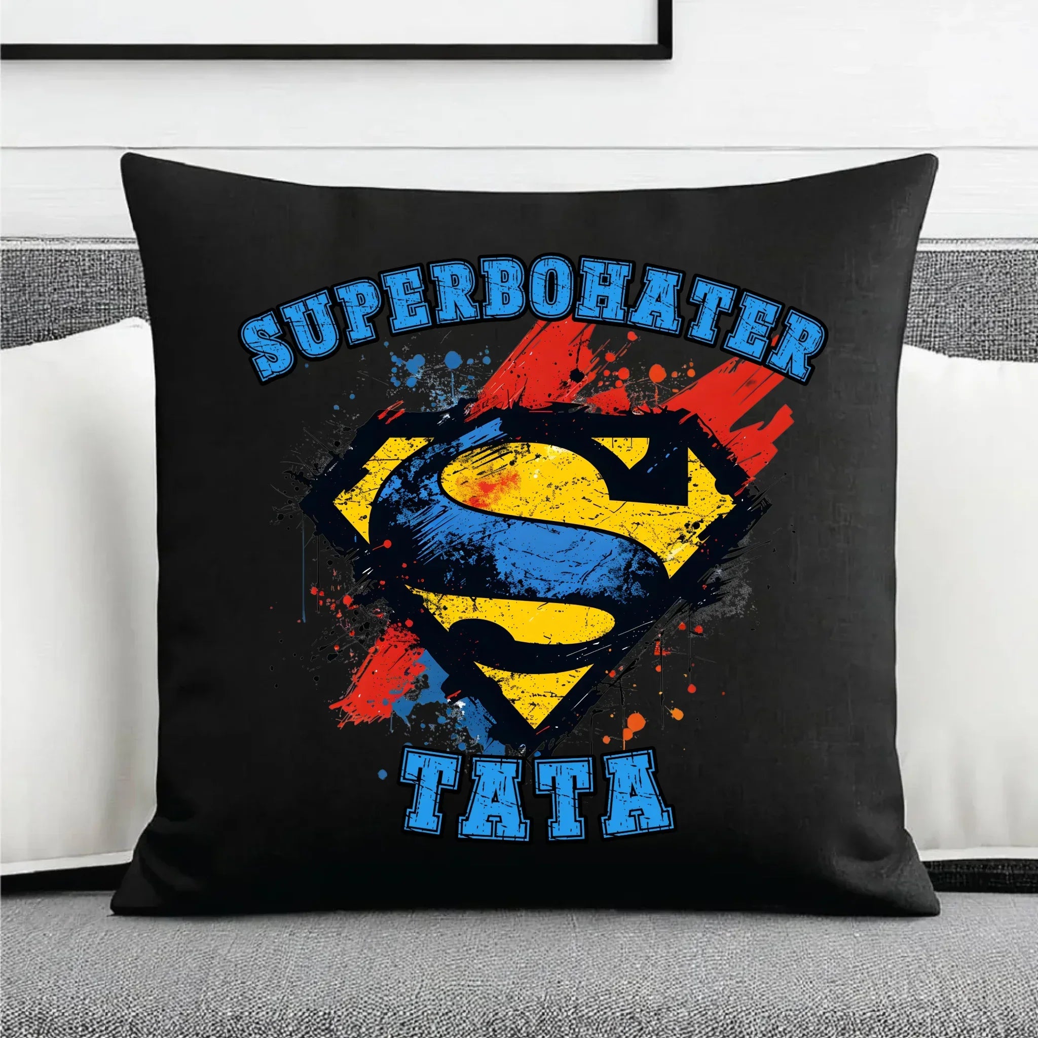 Superhero my dad | Poduszka dekoracyjna dla taty DT29 - StoryCups.pl