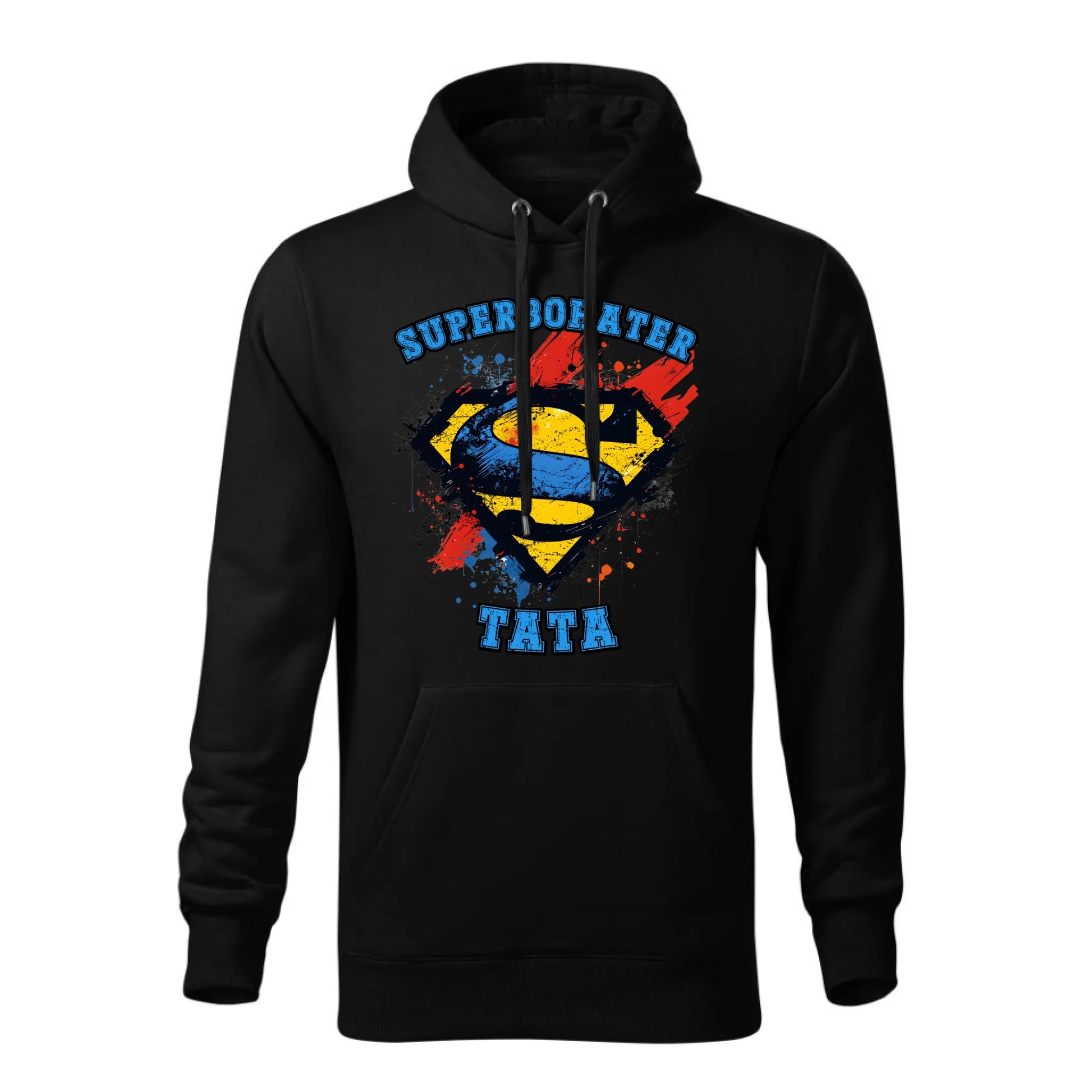 Personalizowana bluza z kapturem dla taty - czarna - prezent na Dzień Ojca Święta Urodziny