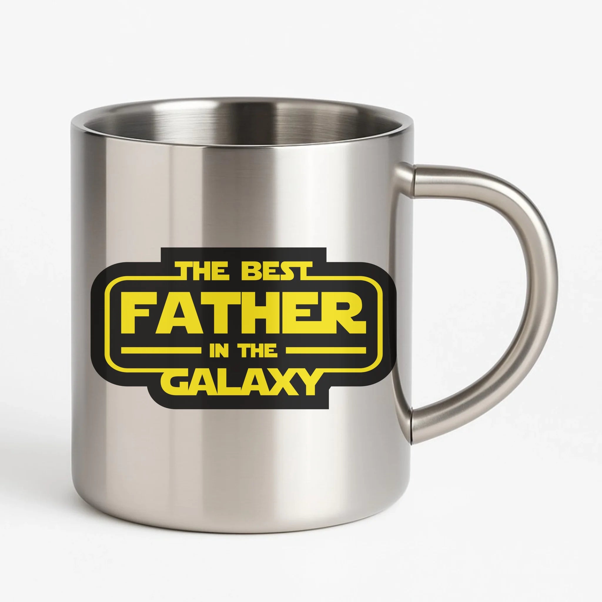 The best father in the galaxy | Metalowy kubek dla taty DT30 - StoryCups.pl