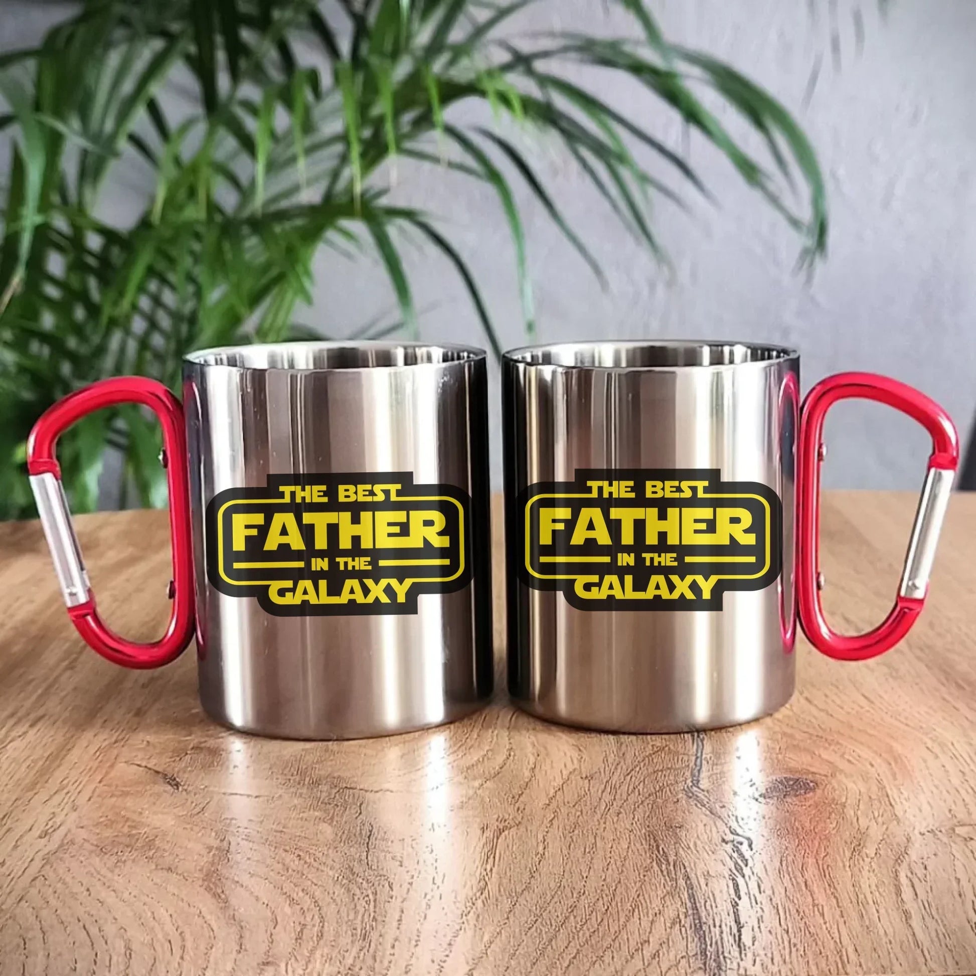 The best father in the galaxy | Metalowy kubek dla taty DT30 - StoryCups.pl