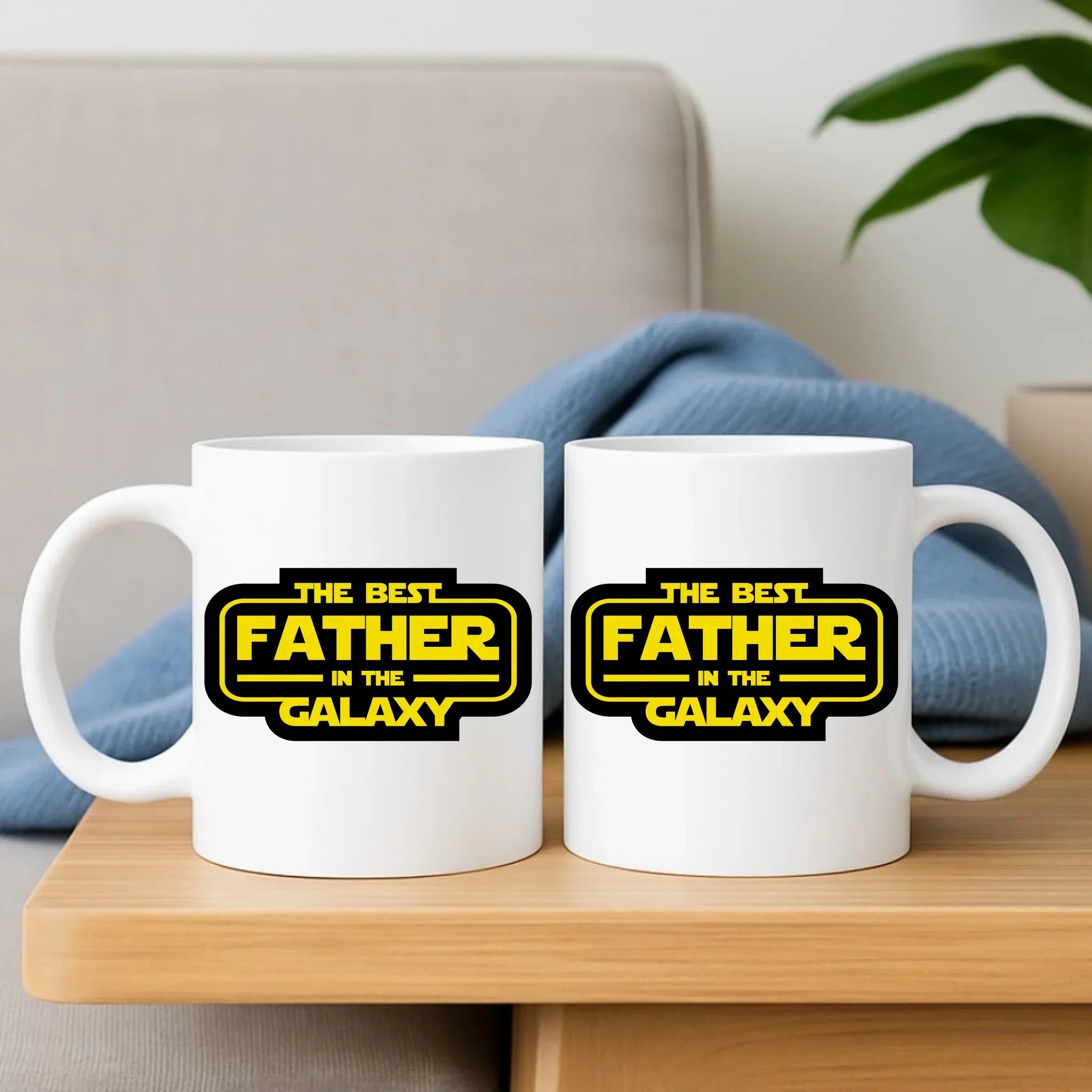 The best father in the galaxy | Zestaw poduszka i kubek dla taty DT30 - StoryCups.pl