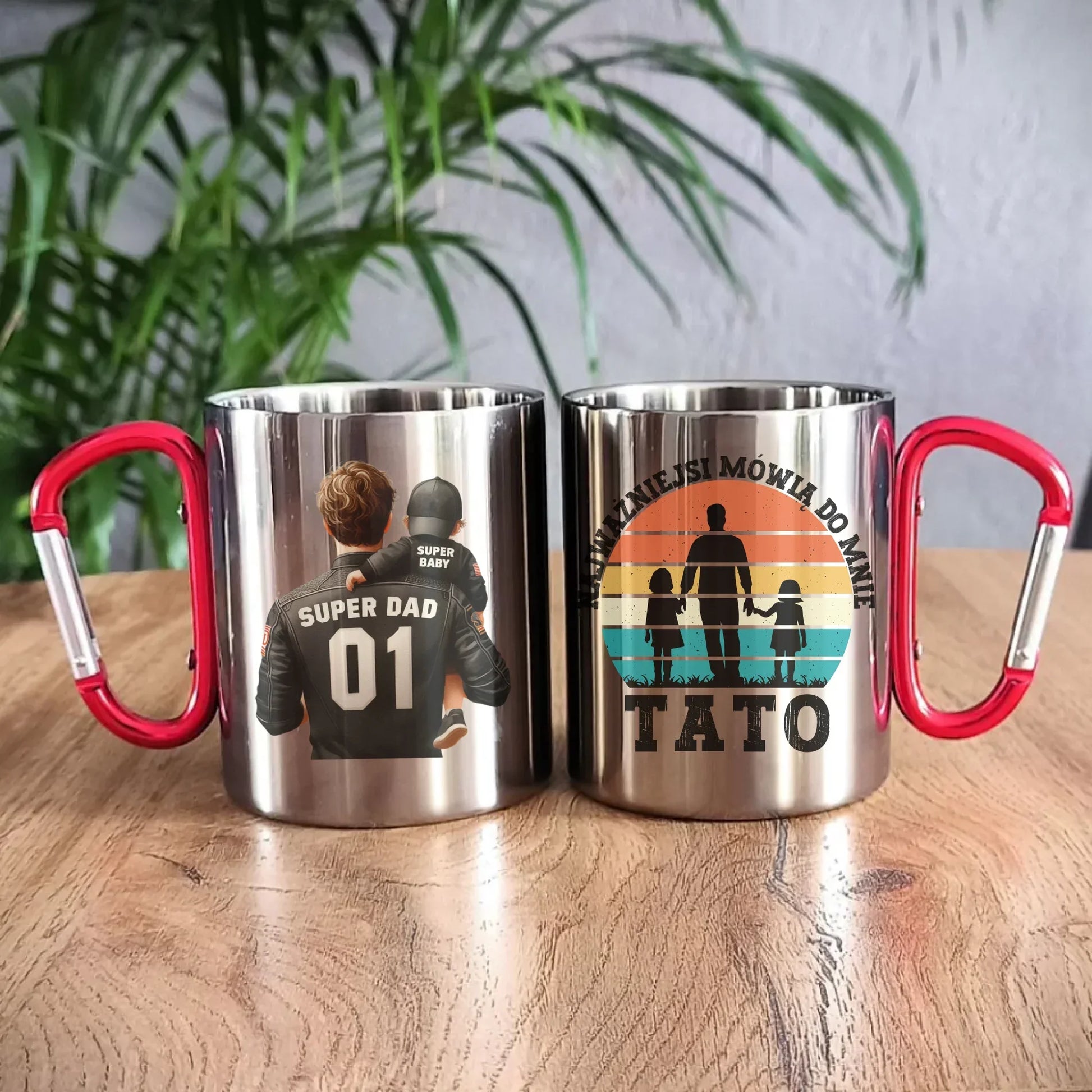 Najważniejsi mówią do mnie tato | Metalowy kubek dla taty DT31 - StoryCups.pl