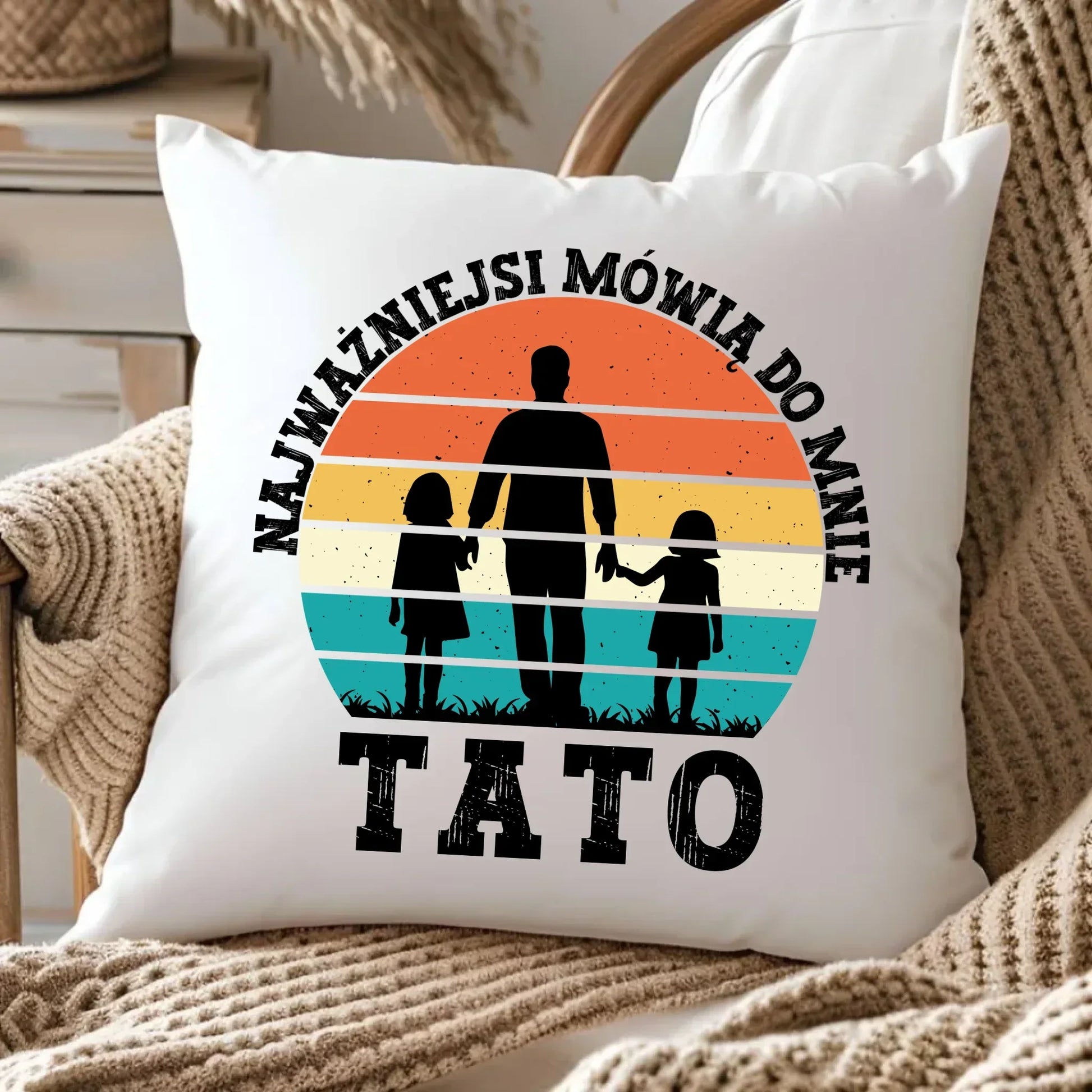 Najważniejsi mówią do mnie tato | Poduszka dla taty DT31 - StoryCups.pl