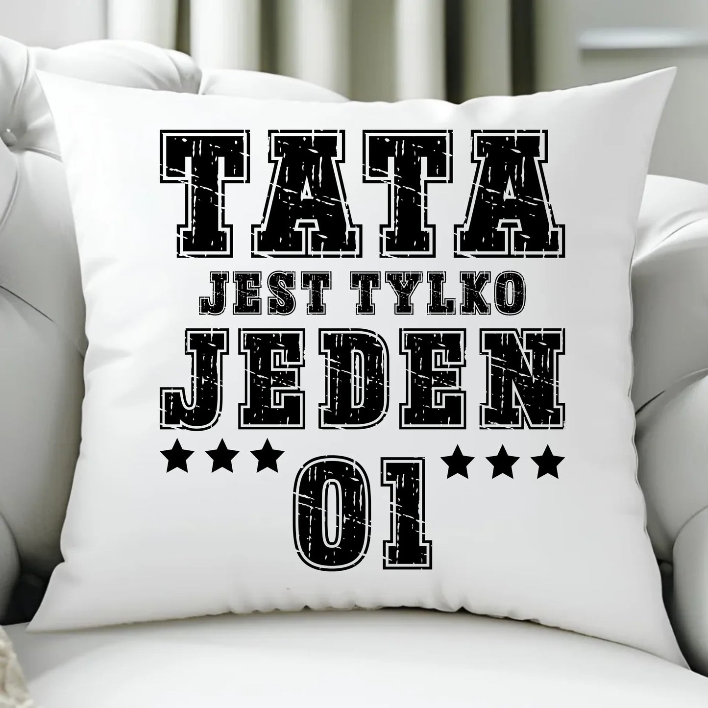 Poduszka z nadrukiem prezent dla taty Dzień Ojca Święta urodziny