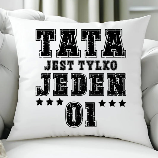 Poduszka z nadrukiem prezent dla taty Dzień Ojca Święta urodziny