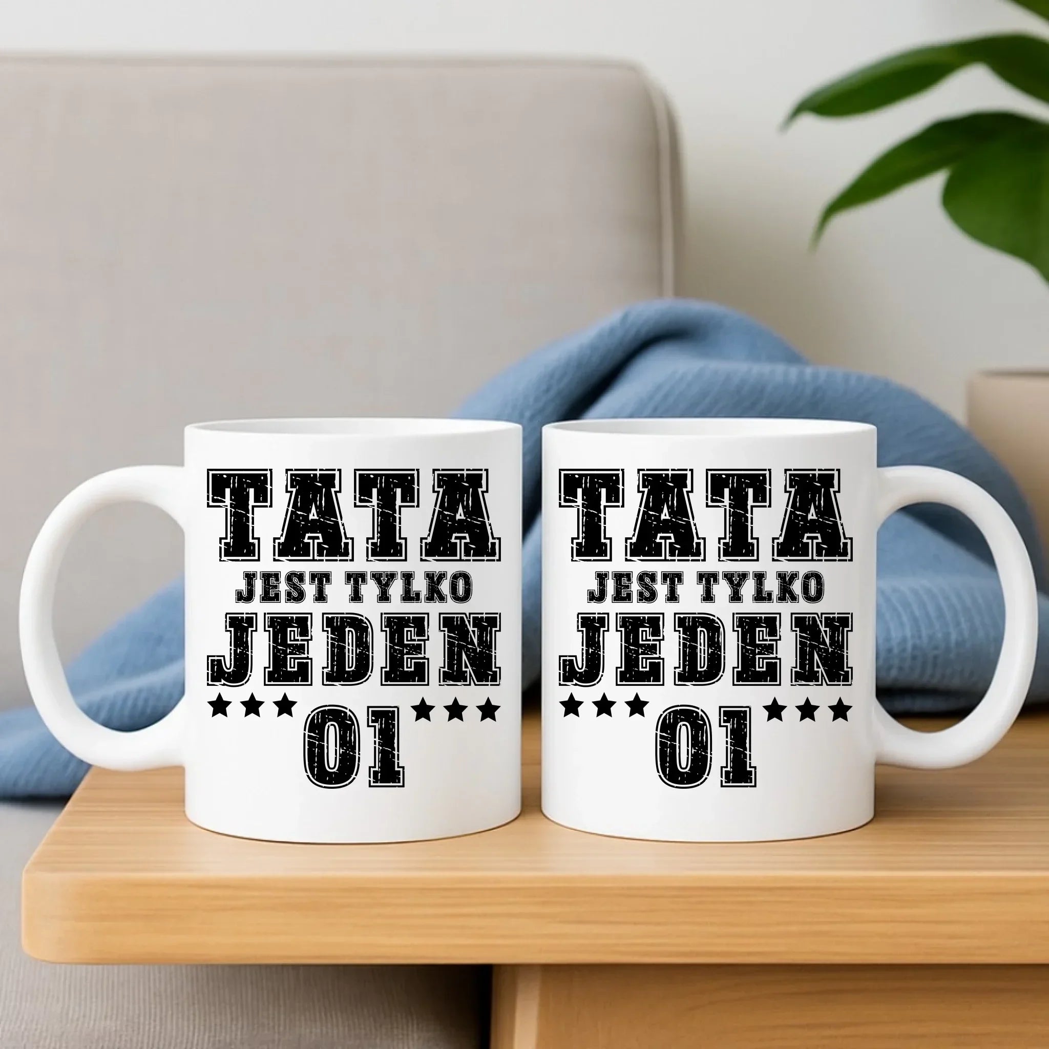Tata jest tylko jeden | Poduszka i kubek dla taty DT33 - StoryCups.pl