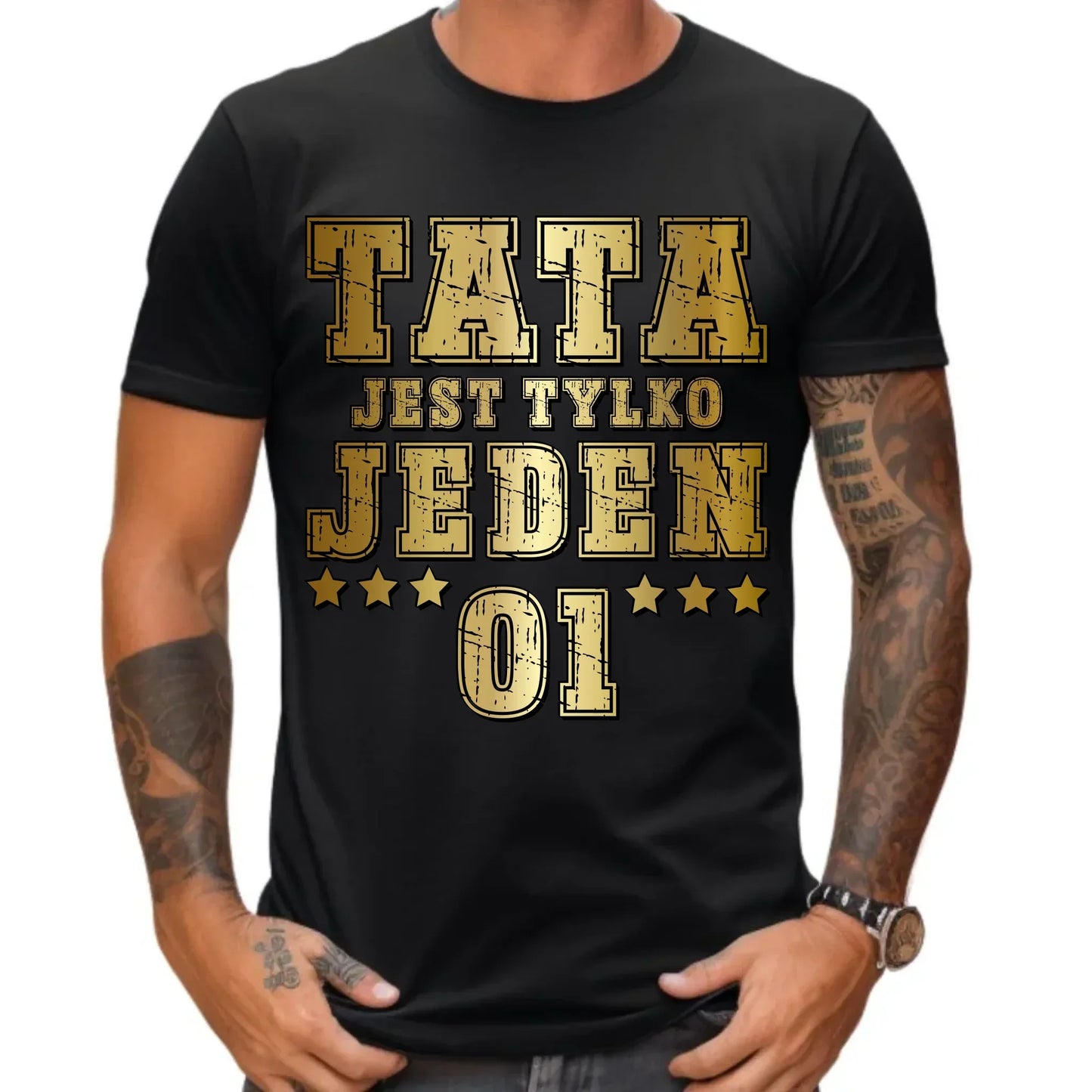 Tata jest tylko jeden | Koszulka męska dla taty DT33 - StoryCups.pl