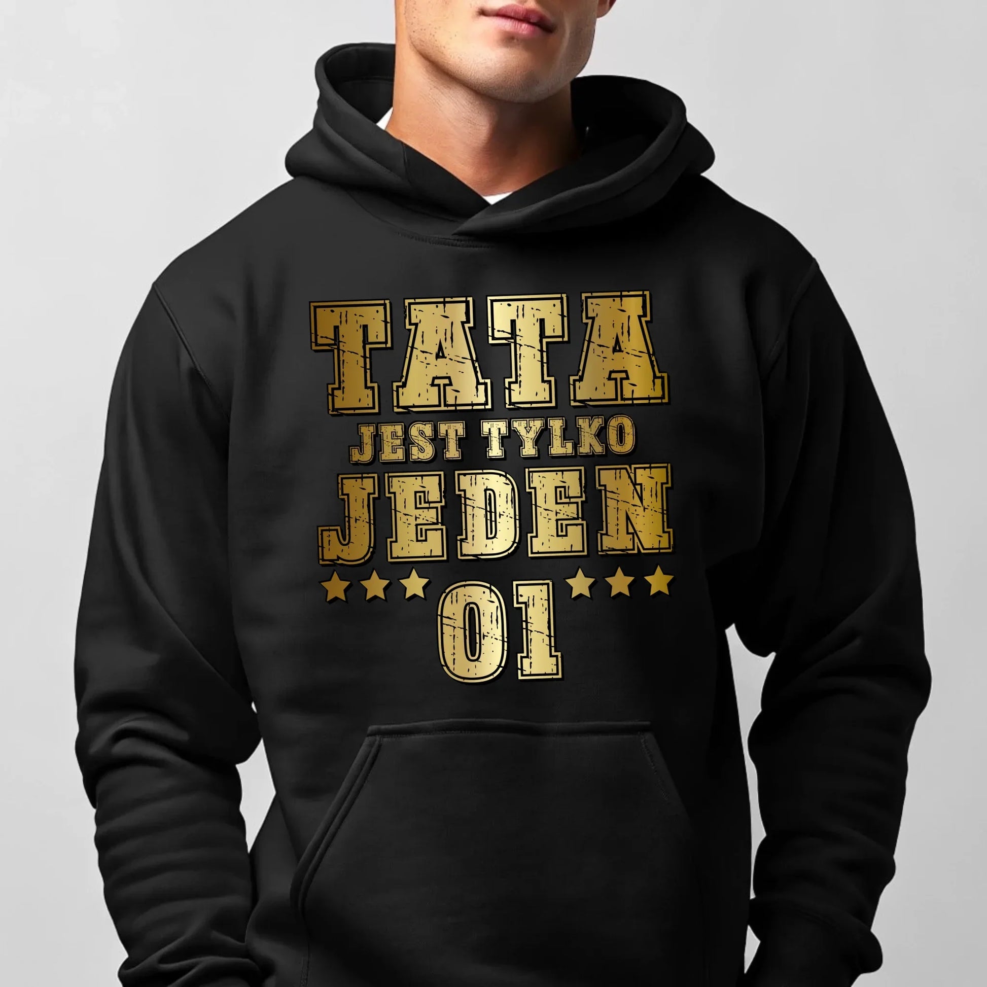 Tata jest tylko jeden | Bluza męska z kapturem dla taty DT33 - StoryCups.pl