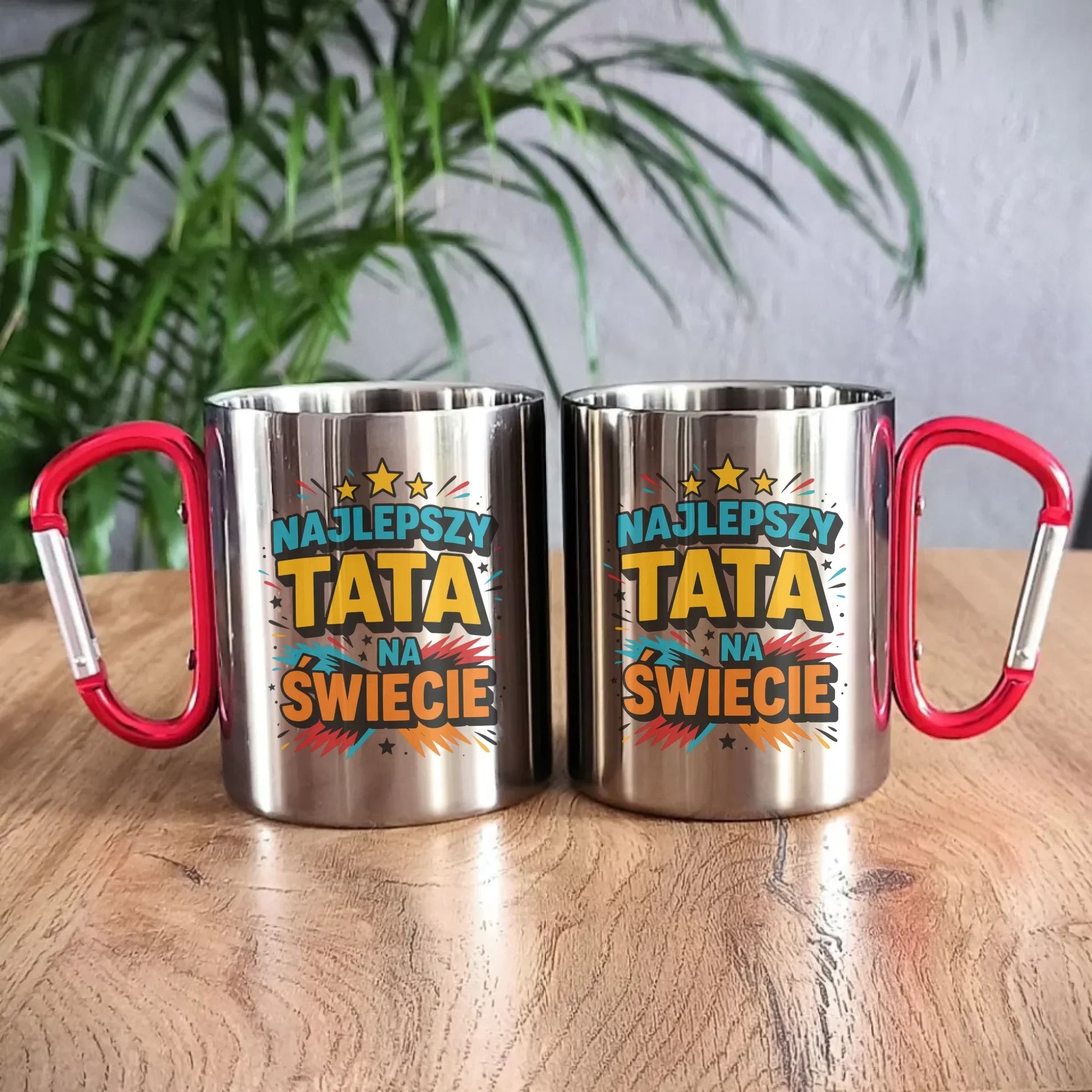 Najlepszy tata na świecie | Metalowy kubek dla taty DT34 - StoryCups.pl