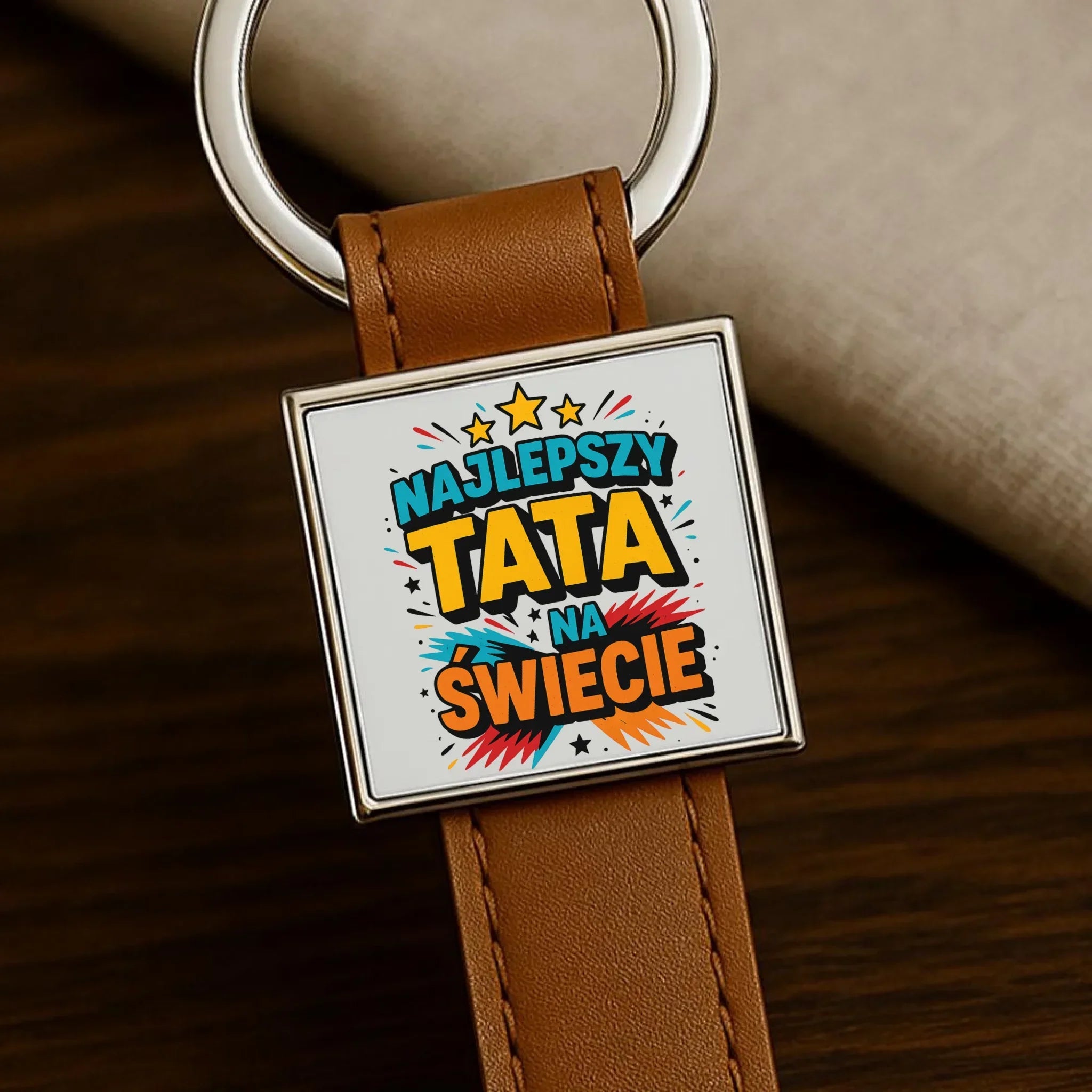 Najlepszy tata na świecie | Brelok dla taty DT34 - StoryCups.pl