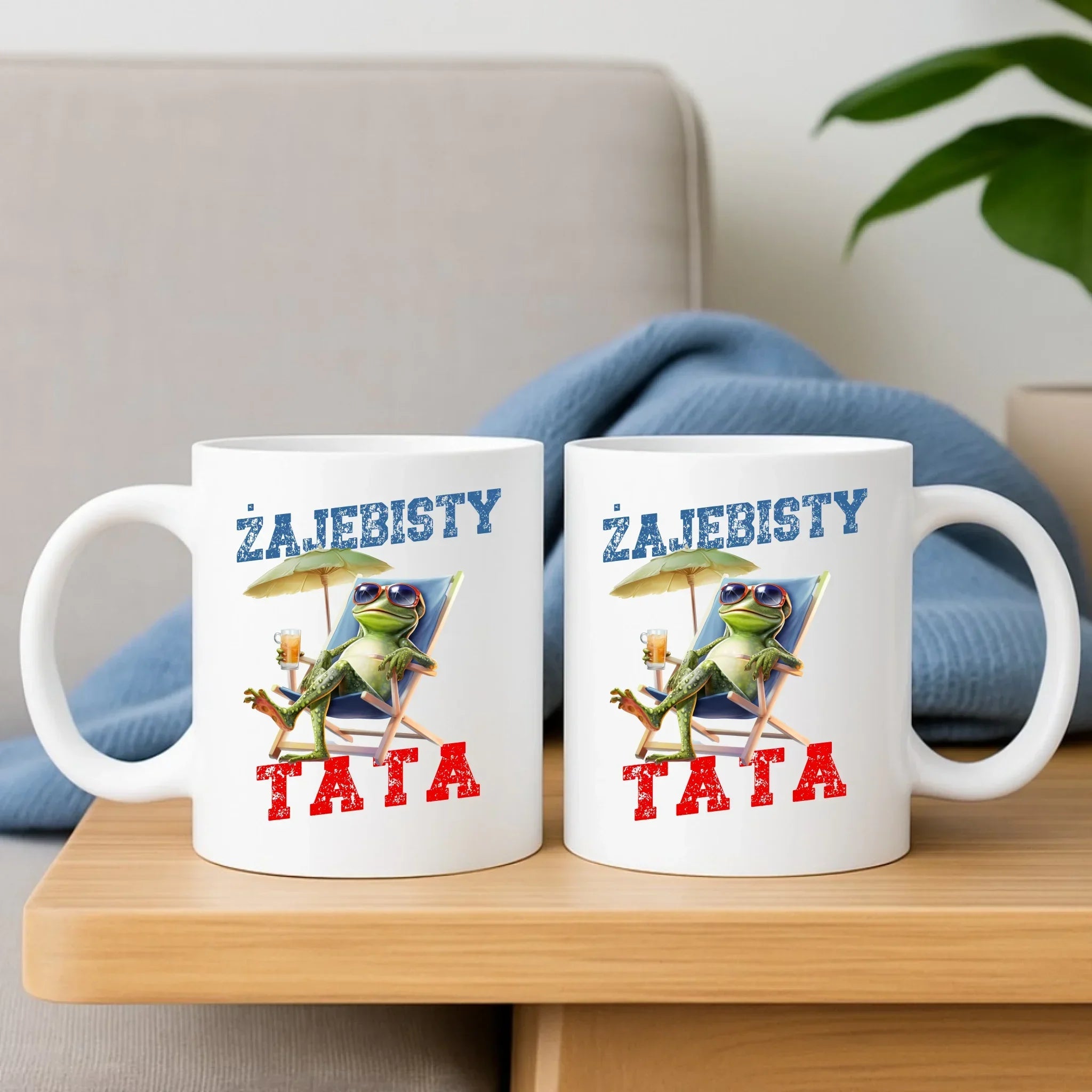 Żajebisty tata | Zestaw poduszka i kubek dla taty DT35 - StoryCups.pl