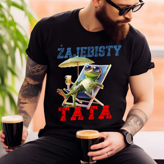 Personalizowana koszulka dla taty – T-shirt z nadrukiem prezent dla taty na Dzień Ojca, urodziny