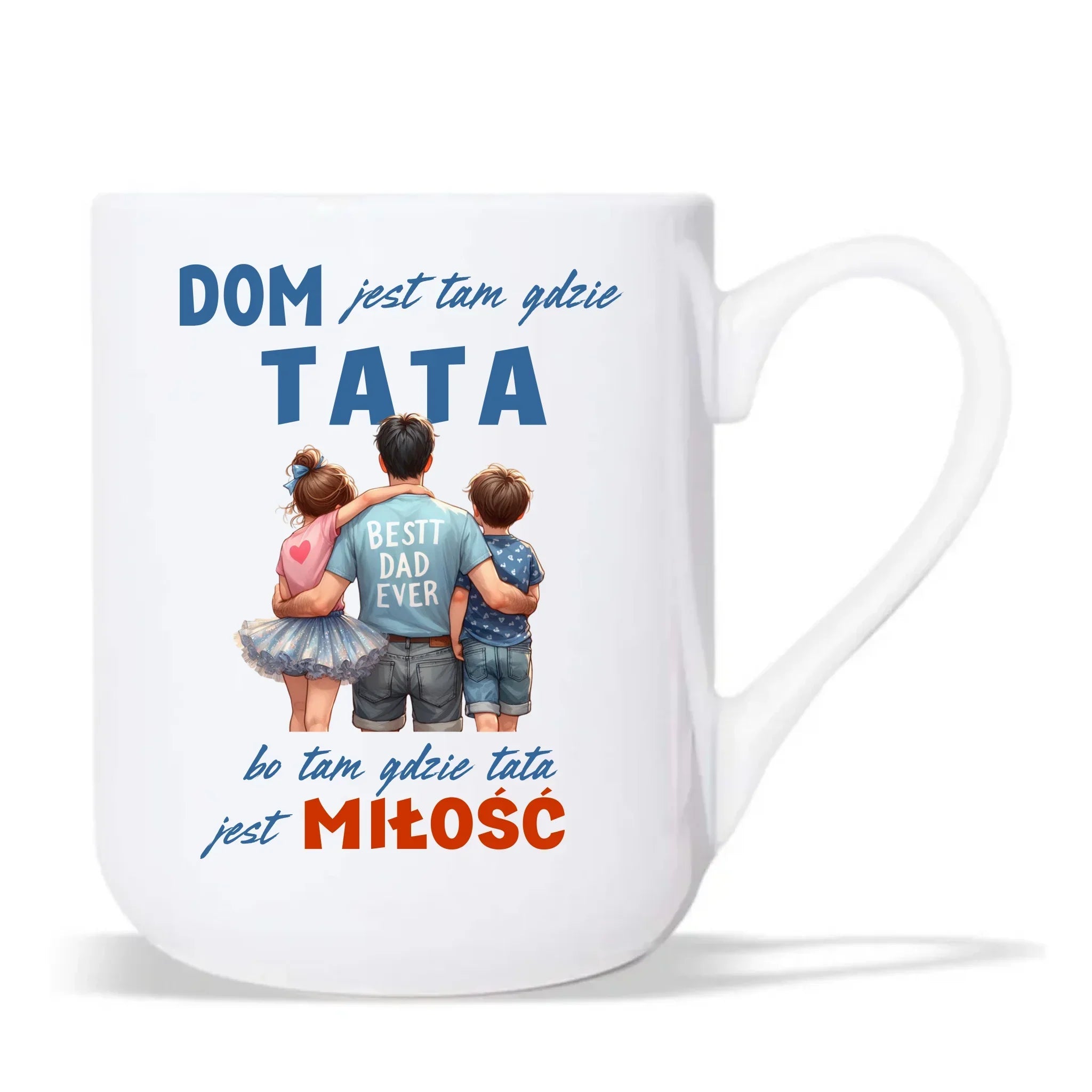 Dom jest tam gdzie tata | Kubek elegant dla taty DT37 - StoryCups.pl